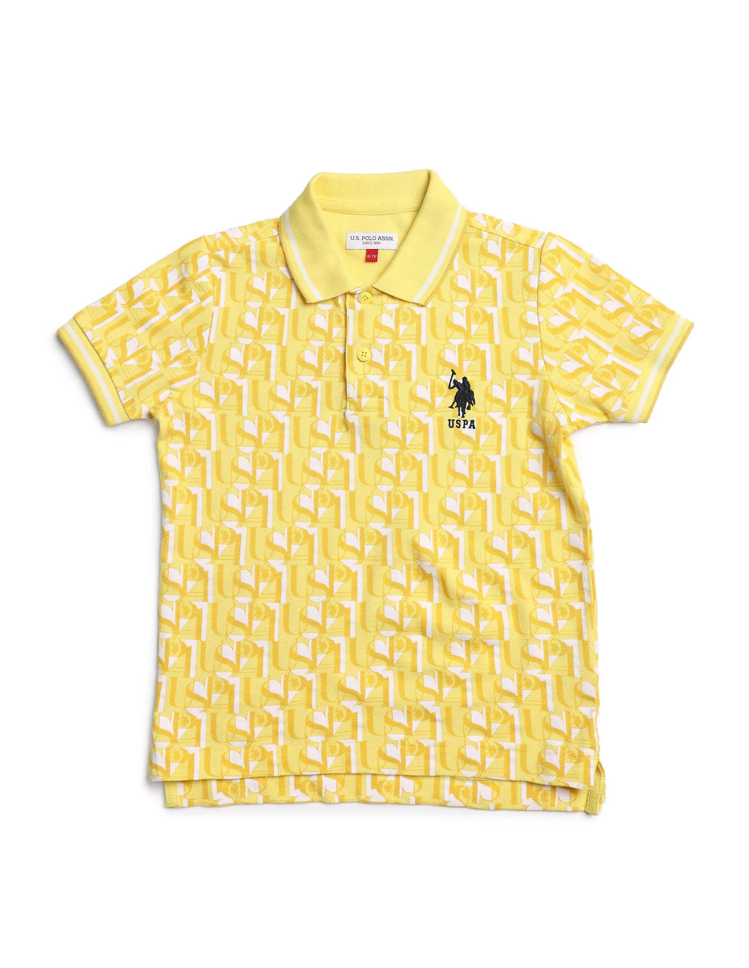 Boys All Over Printed Regular Fit Polo Shirt - Image 5