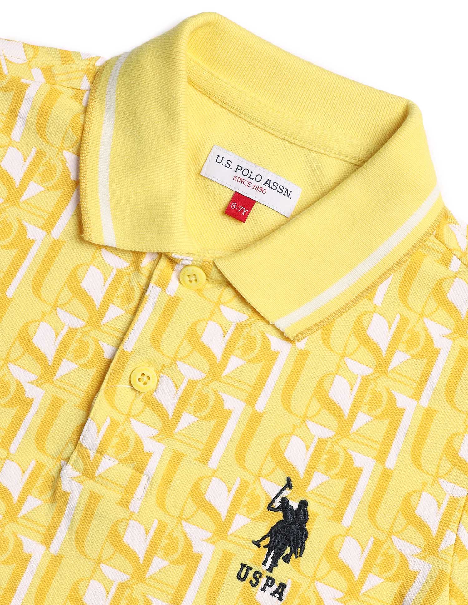 Boys All Over Printed Regular Fit Polo Shirt - Image 7