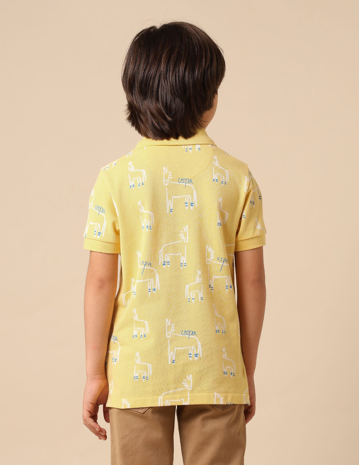 Boys All Over Printed Regular Fit Polo Shirt - Image 5