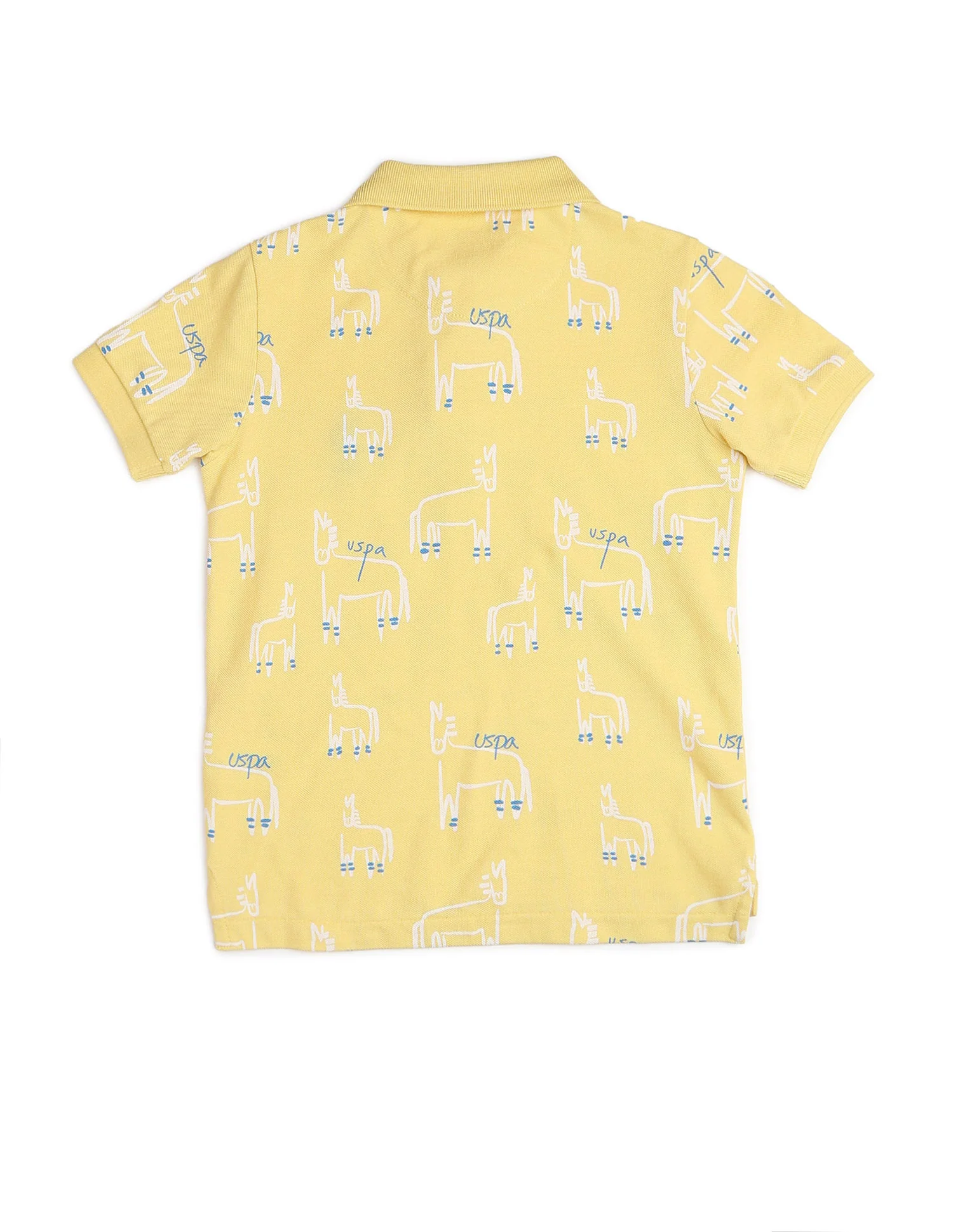 Boys All Over Printed Regular Fit Polo Shirt - Image 8