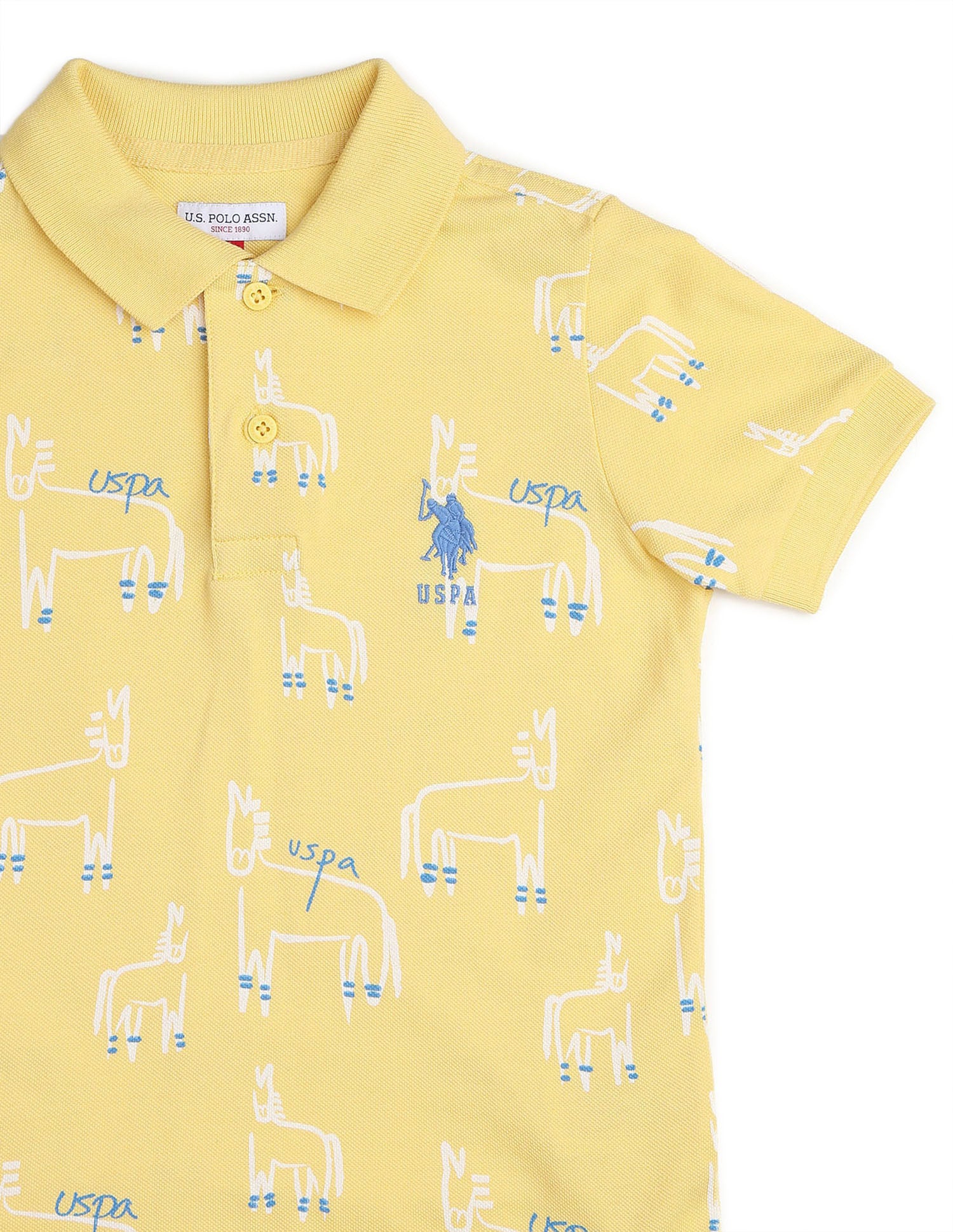 Boys All Over Printed Regular Fit Polo Shirt - Image 9