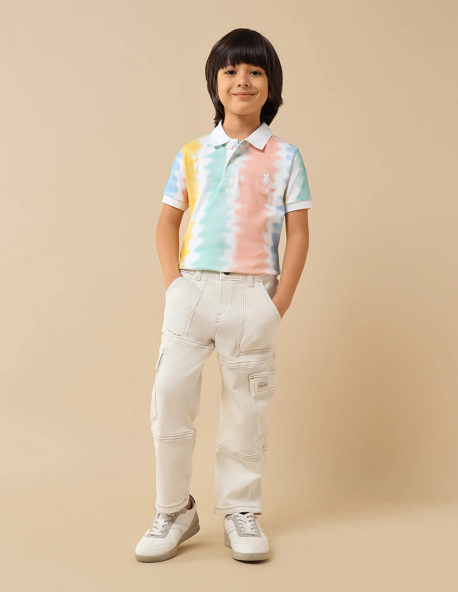 Boys All-Over Printed Regular Fit Polo Shirt - Image 3