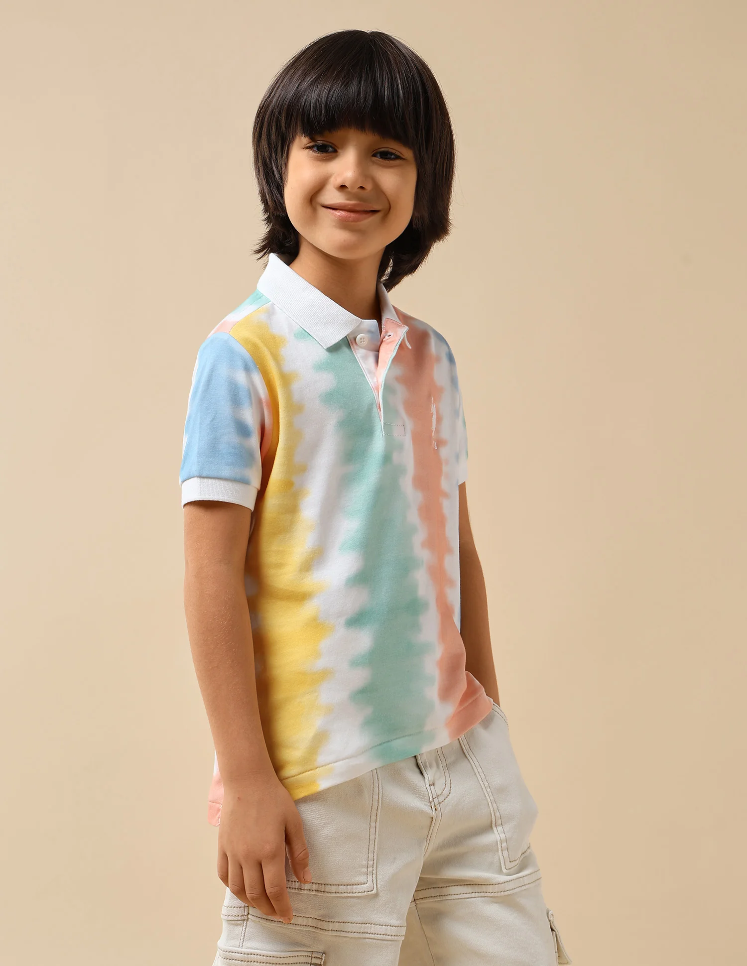 Boys All-Over Printed Regular Fit Polo Shirt - Image 4