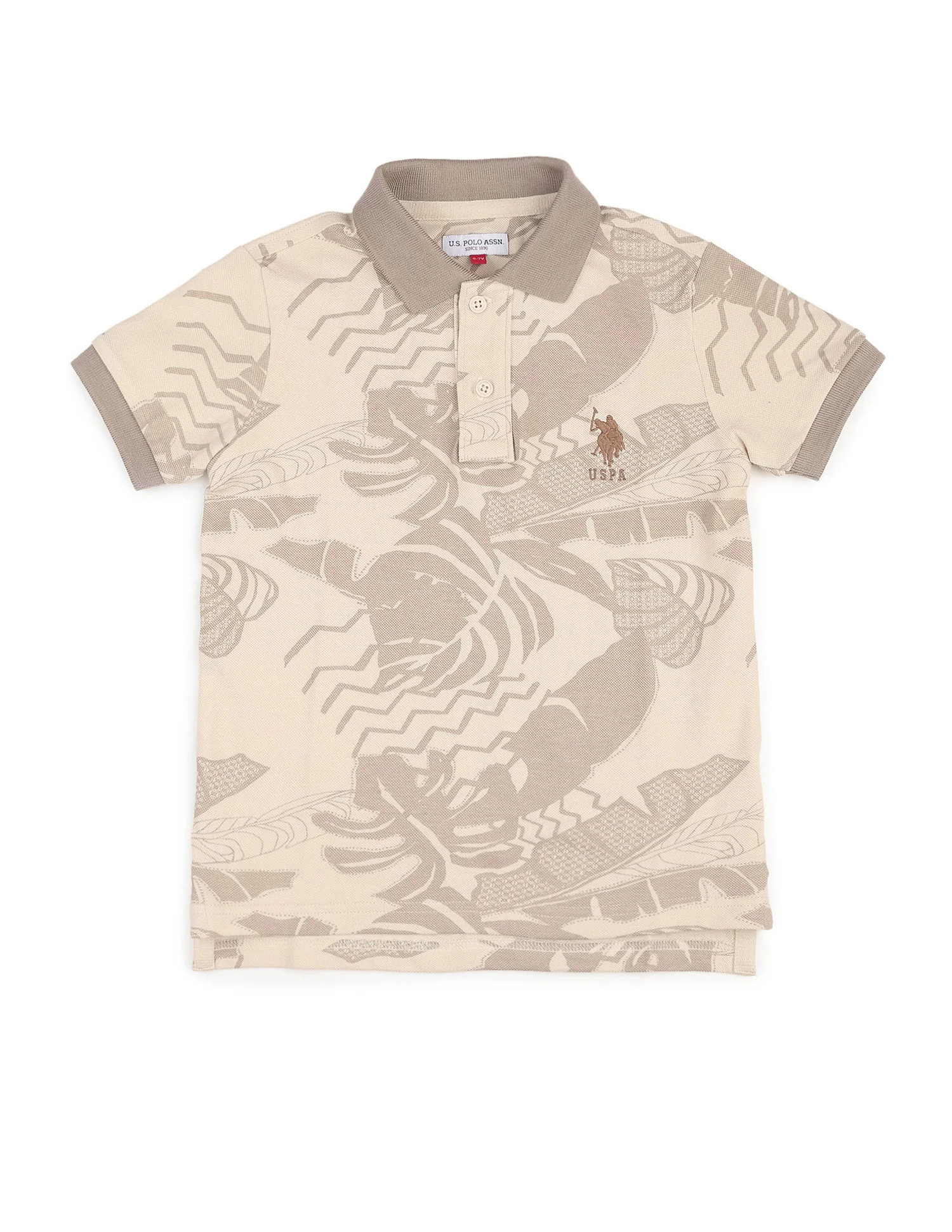 Boys All Over Printed Regular Fit Polo Shirt - Image 7
