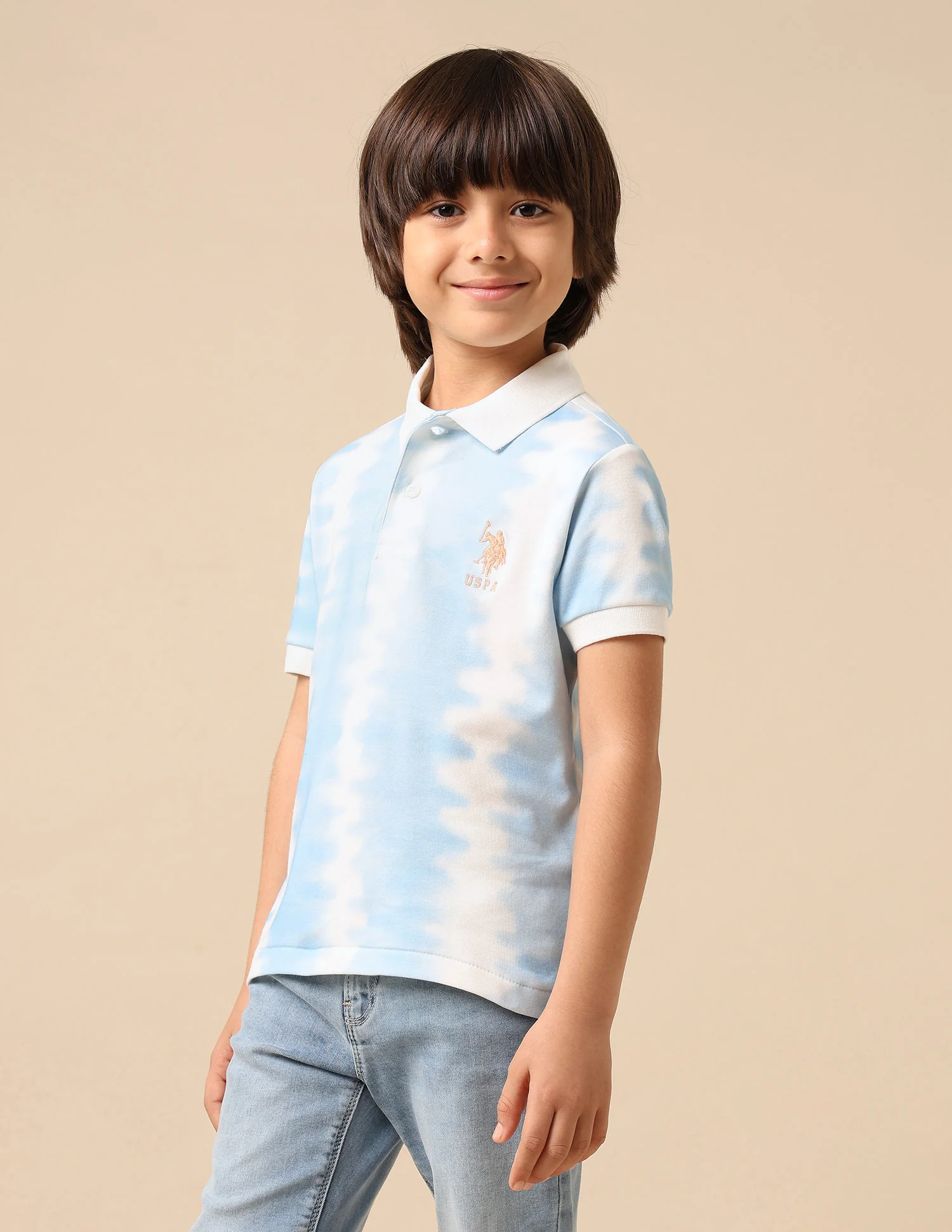 Boys All Over Printed Regular Fit Polo Shirt - Image 4