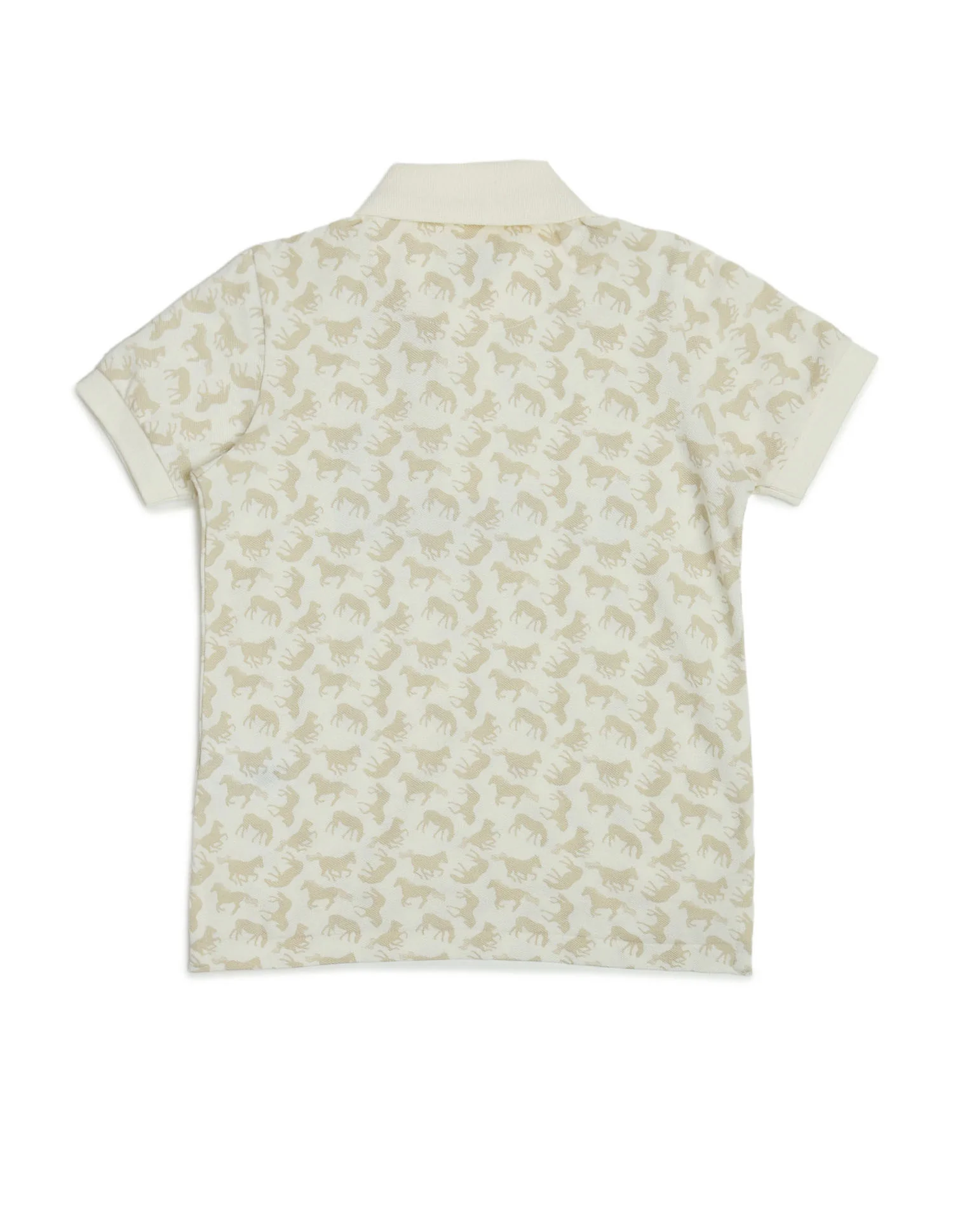 Boys All Over Printed Regular Fit Polo Shirt - Image 6