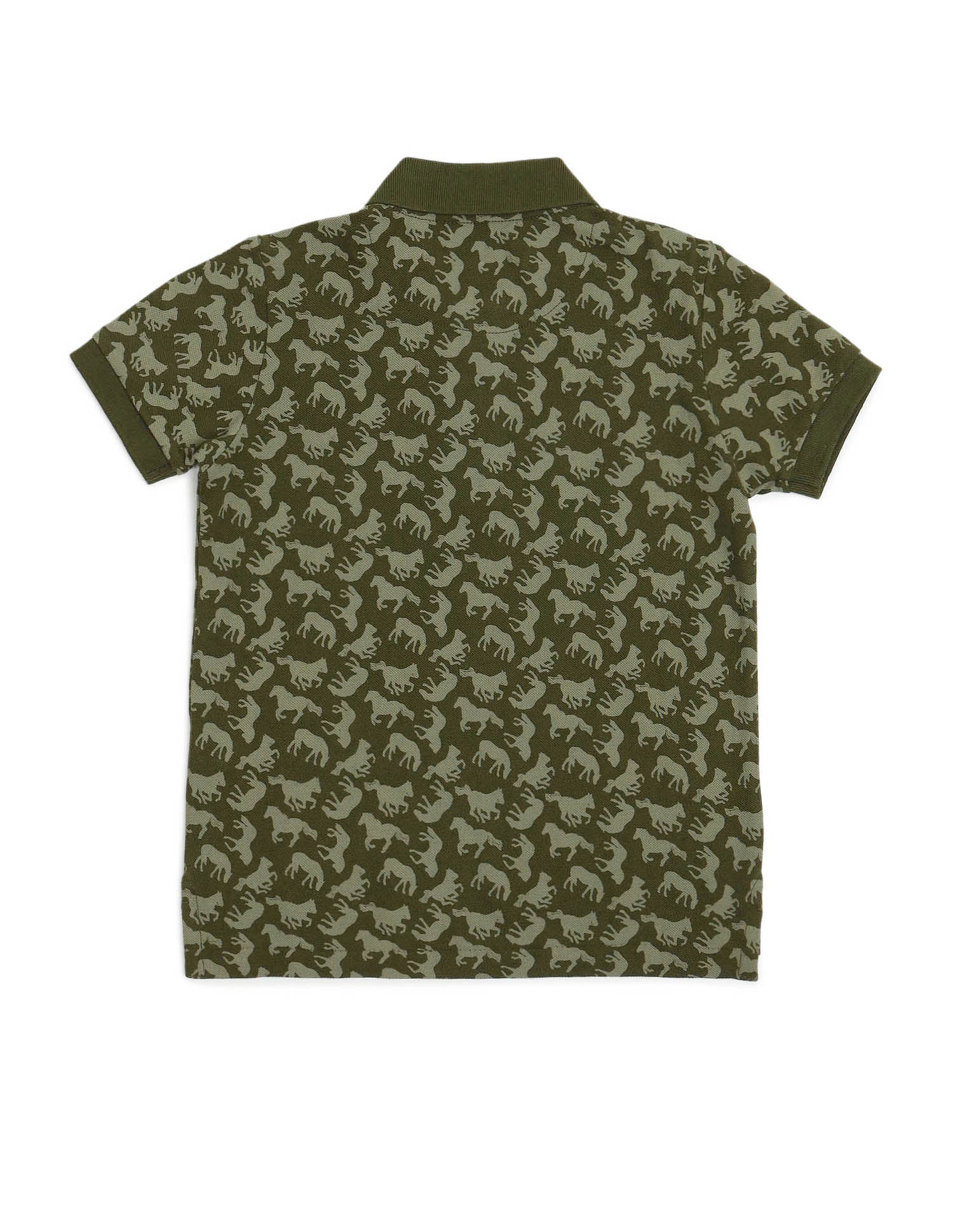 Boys All Over Printed Regular Fit Polo Shirt - Image 6