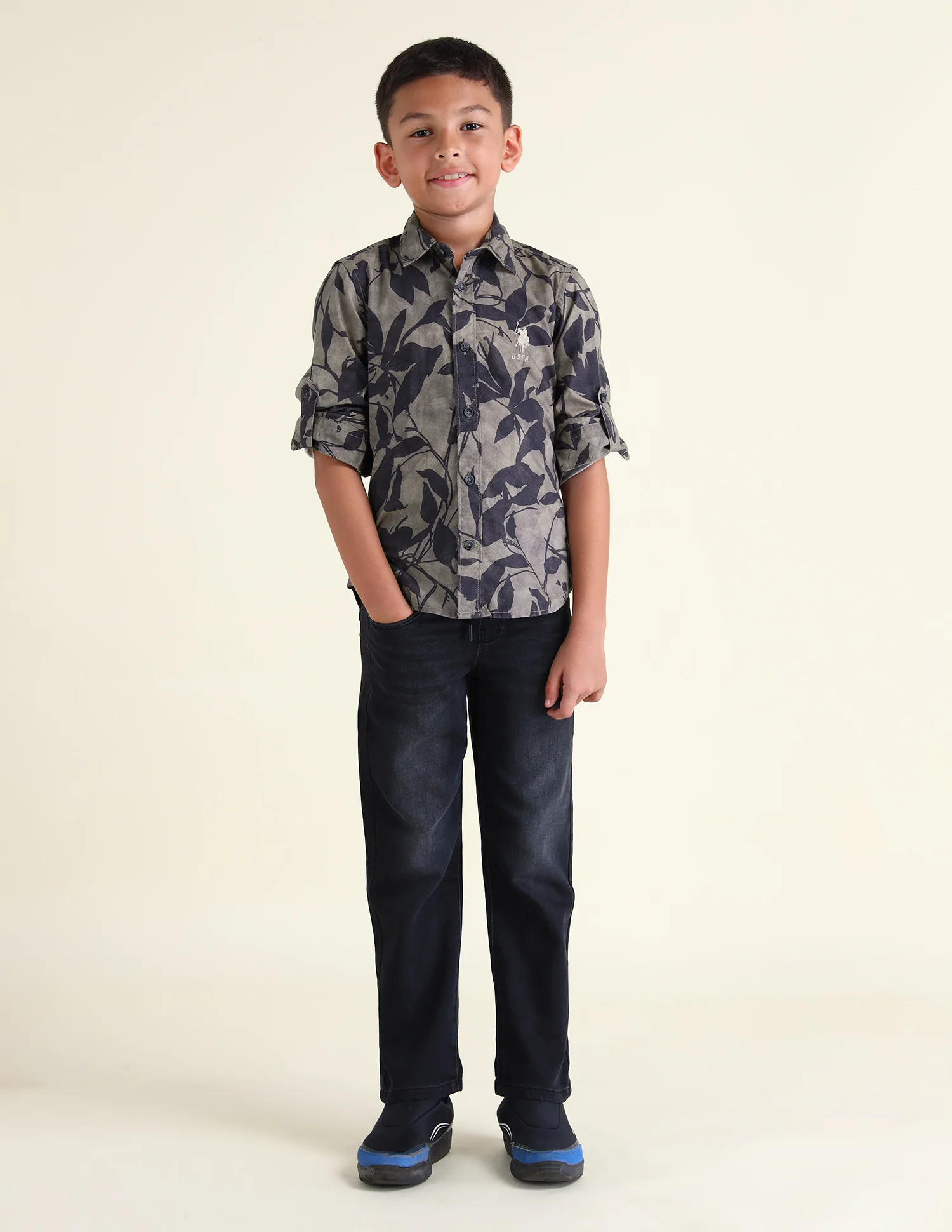Boys All-Over Printed Regular Fit Shirt - Image 3