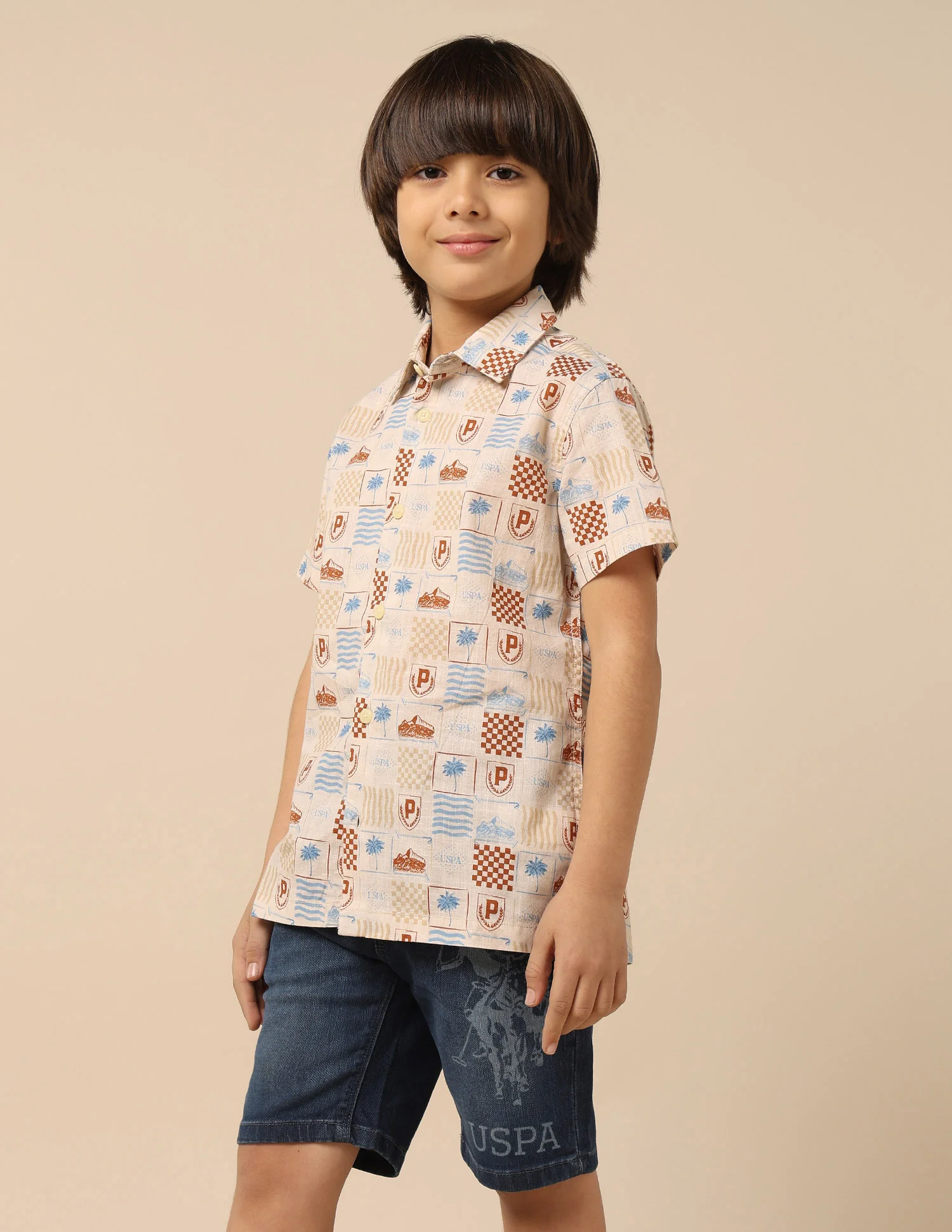 Boys All Over Printed Regular Fit Shirt - Image 4