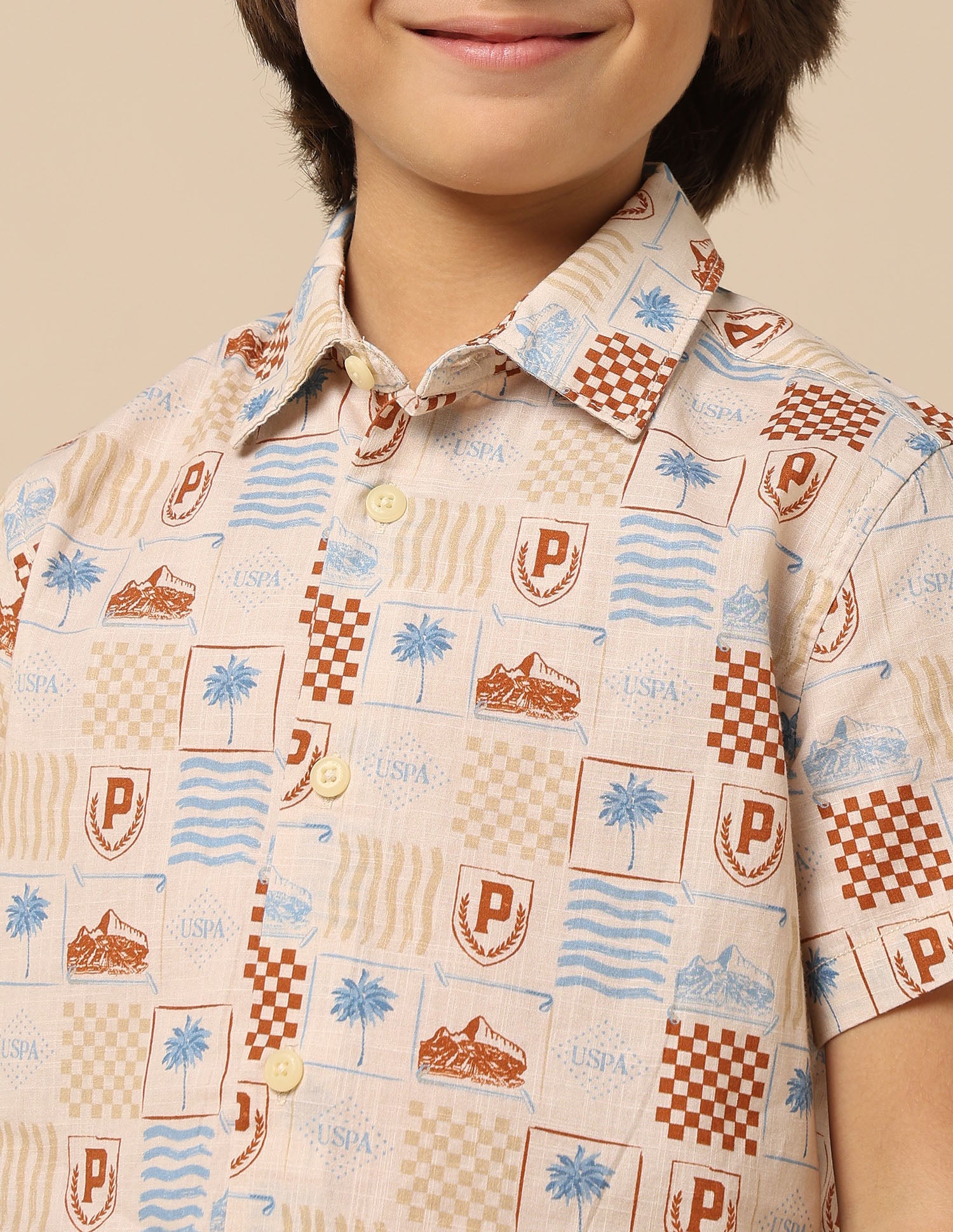 Boys All Over Printed Regular Fit Shirt - Image 6