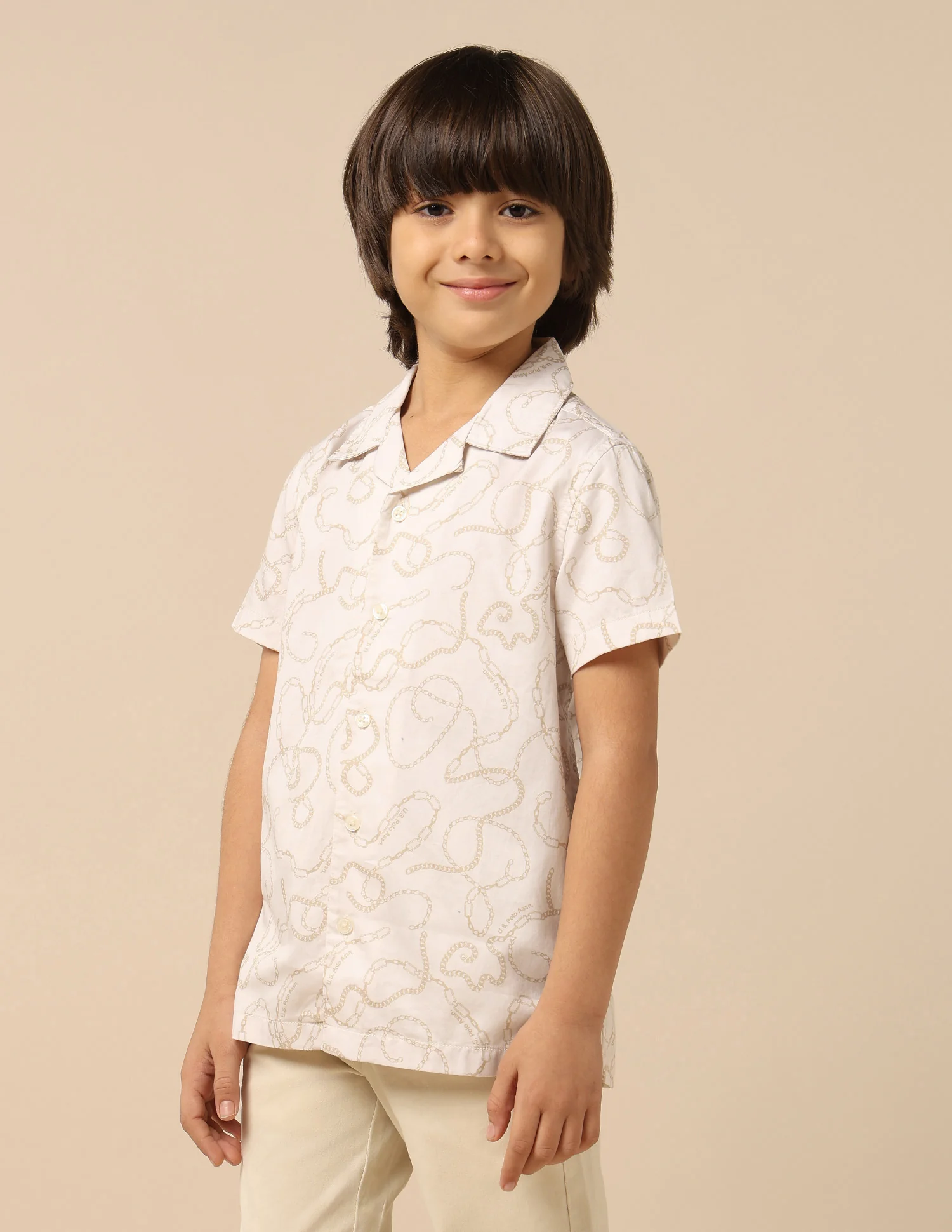 Boys All Over Printed Satin Shirt - Image 4