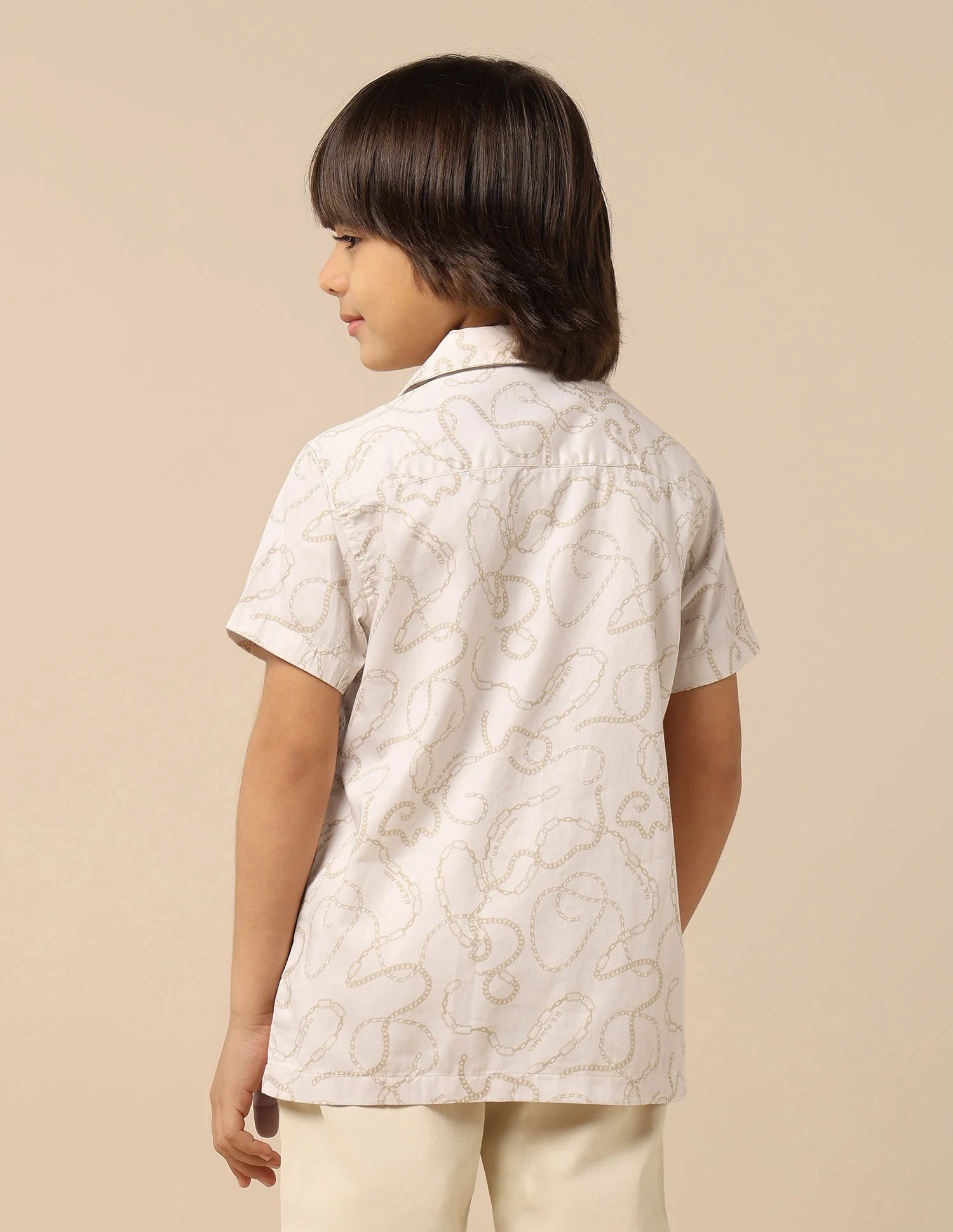 Boys All Over Printed Satin Shirt - Image 5