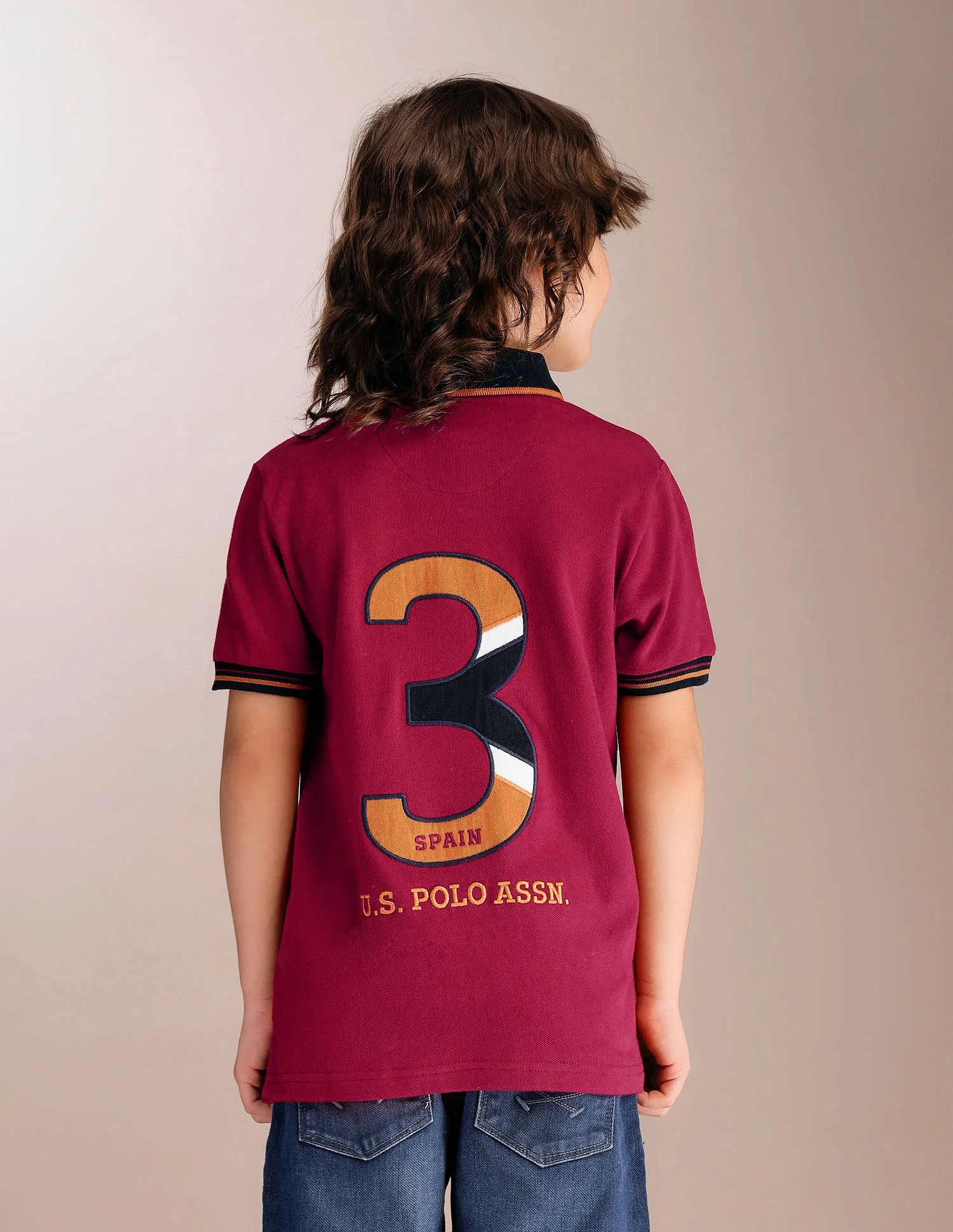 Boys Appliqued Regular Fit Polo Shirt - Image 5