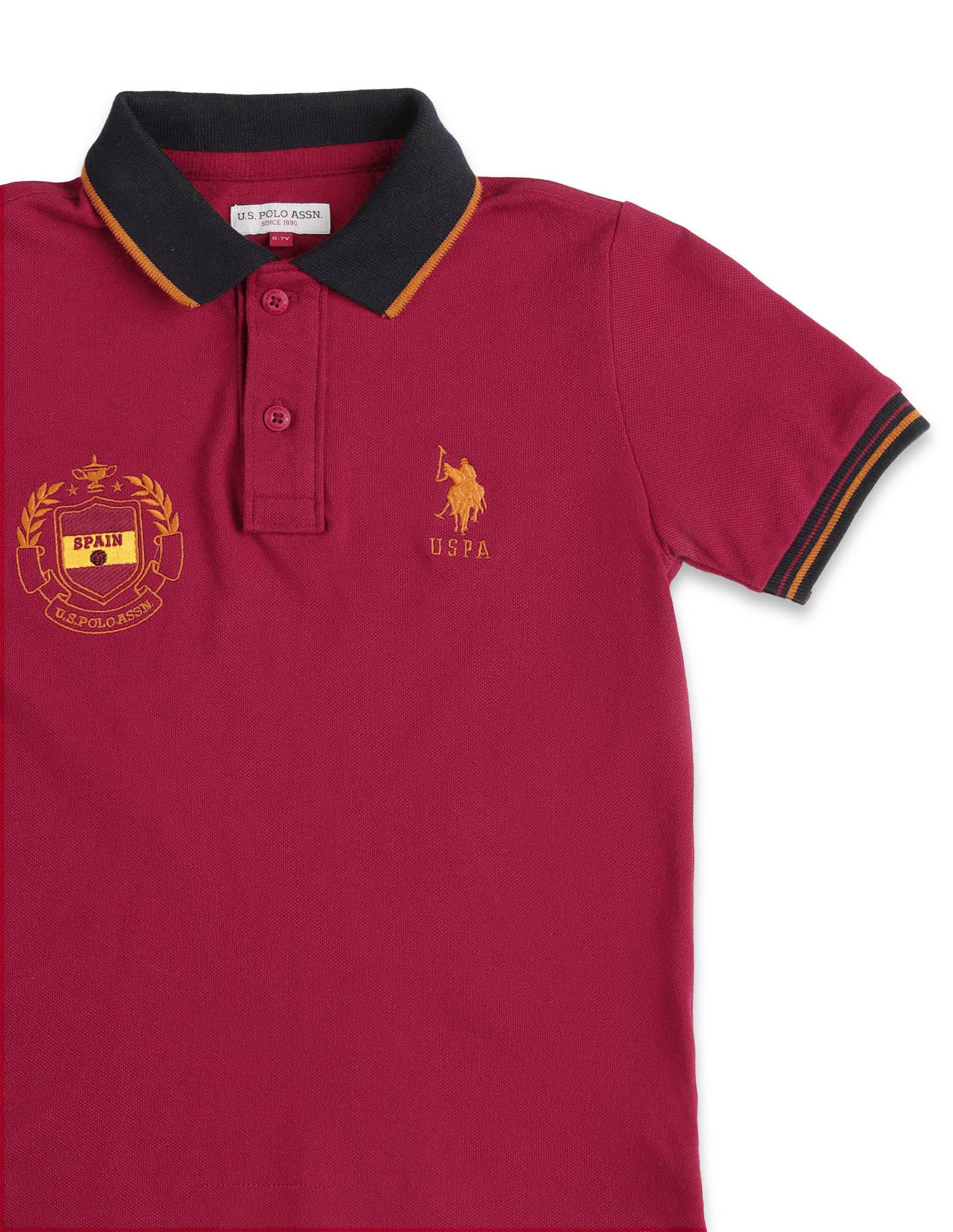 Boys Appliqued Regular Fit Polo Shirt - Image 9