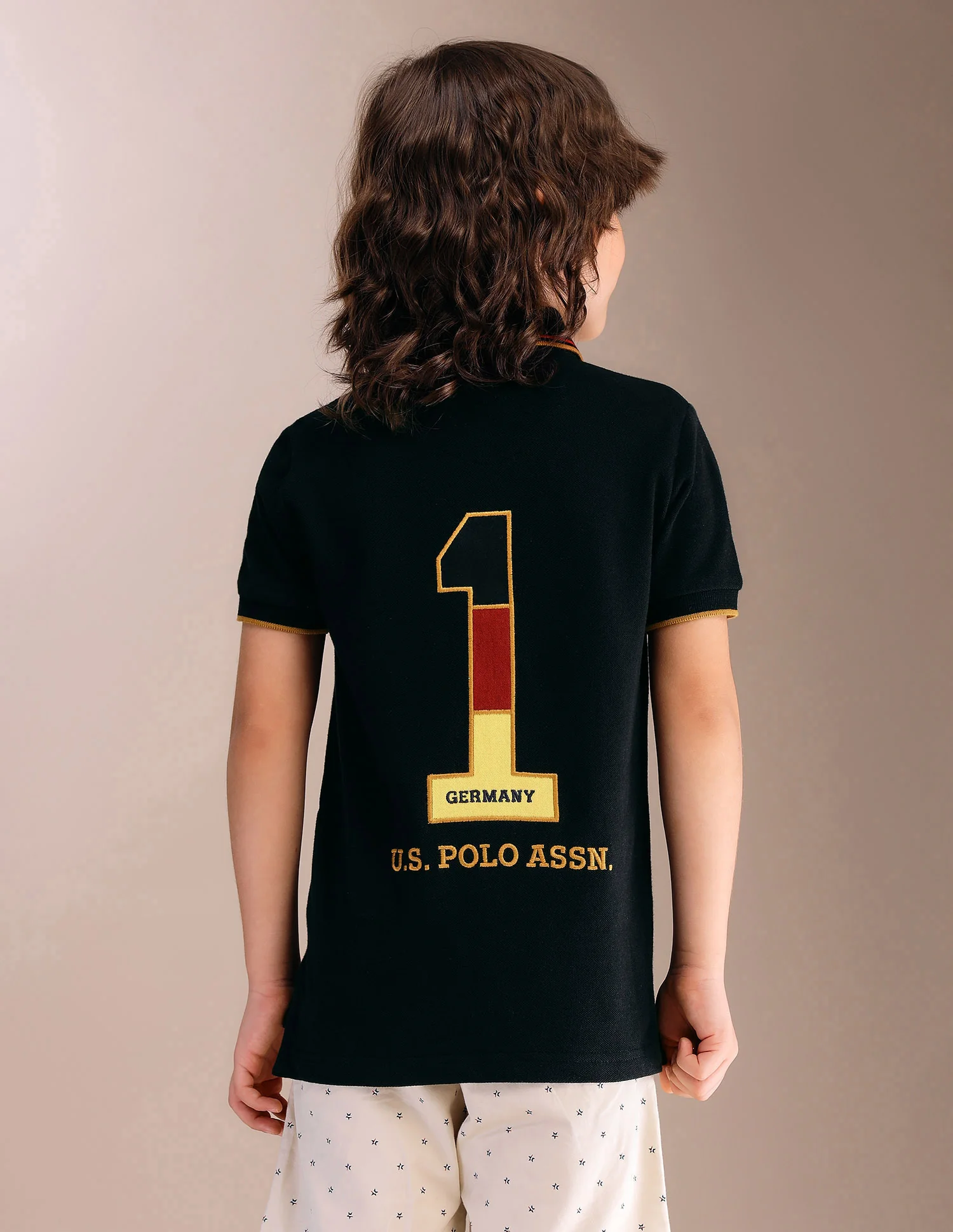Boys Appliqued Regular Fit Polo Shirt - Image 5