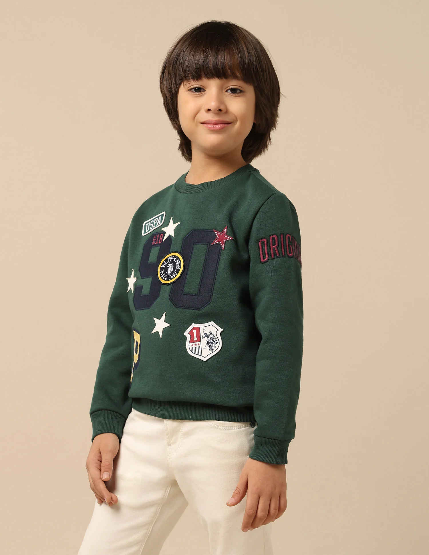 Boys Appliqued Regular Fit Sweatshirt - Image 4