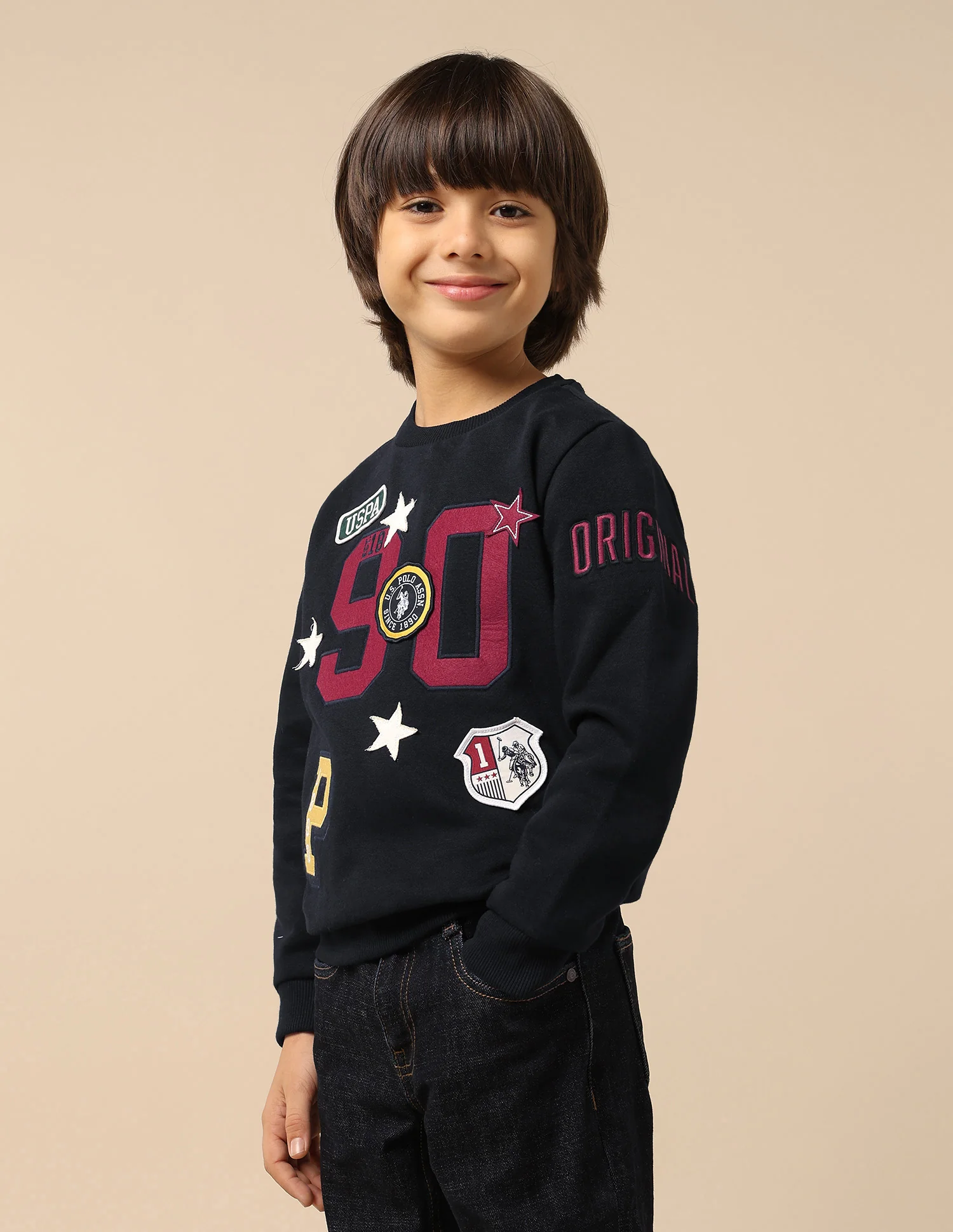 Boys Appliqued Regular Fit Sweatshirt - Image 4