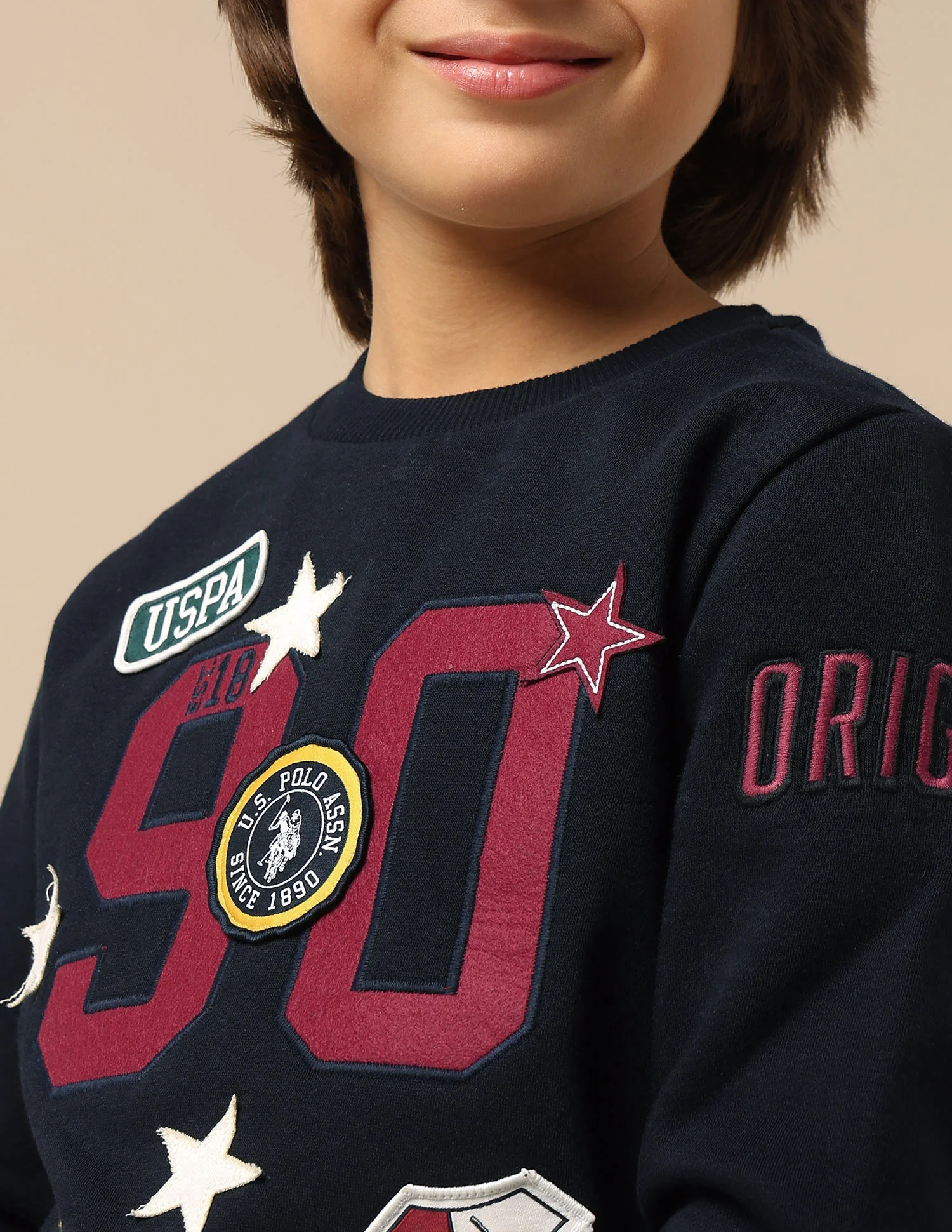Boys Appliqued Regular Fit Sweatshirt - Image 6