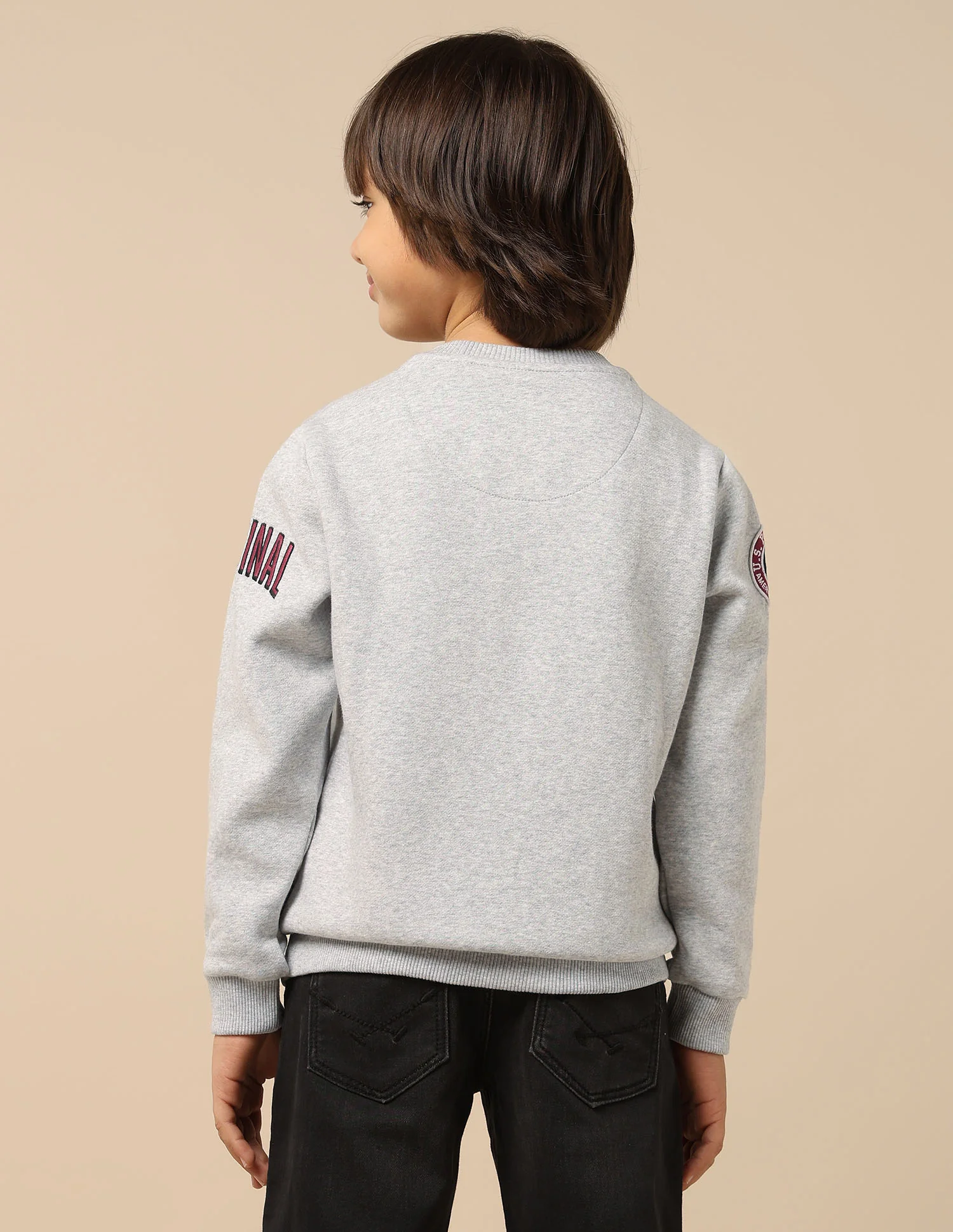 Boys Appliqued Regular Fit Sweatshirt - Image 5