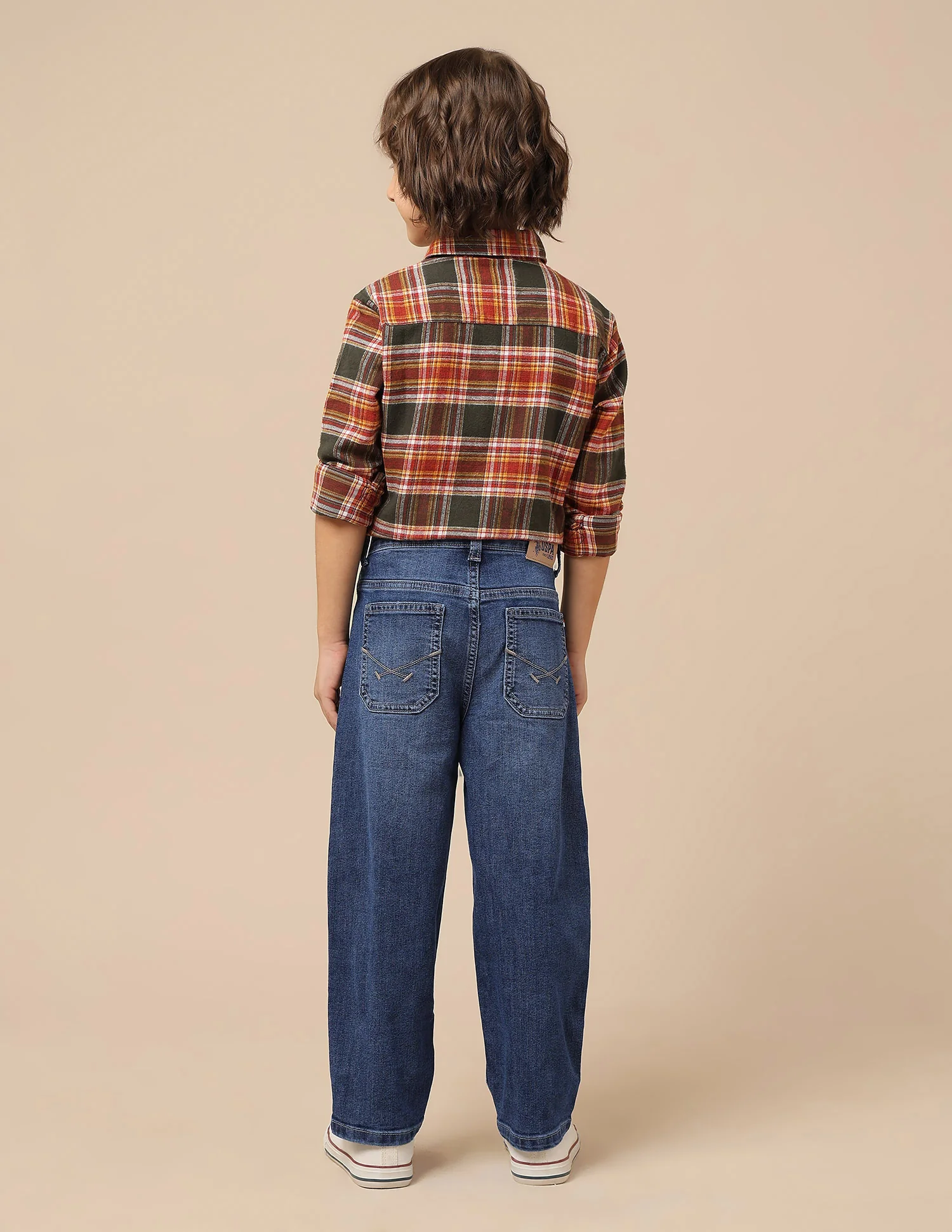 Boys Baggy Fit Lightly Distressed Jeans - Image 5