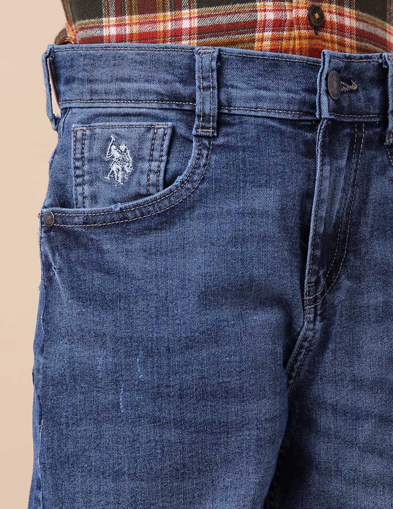 Boys Baggy Fit Lightly Distressed Jeans - Image 7