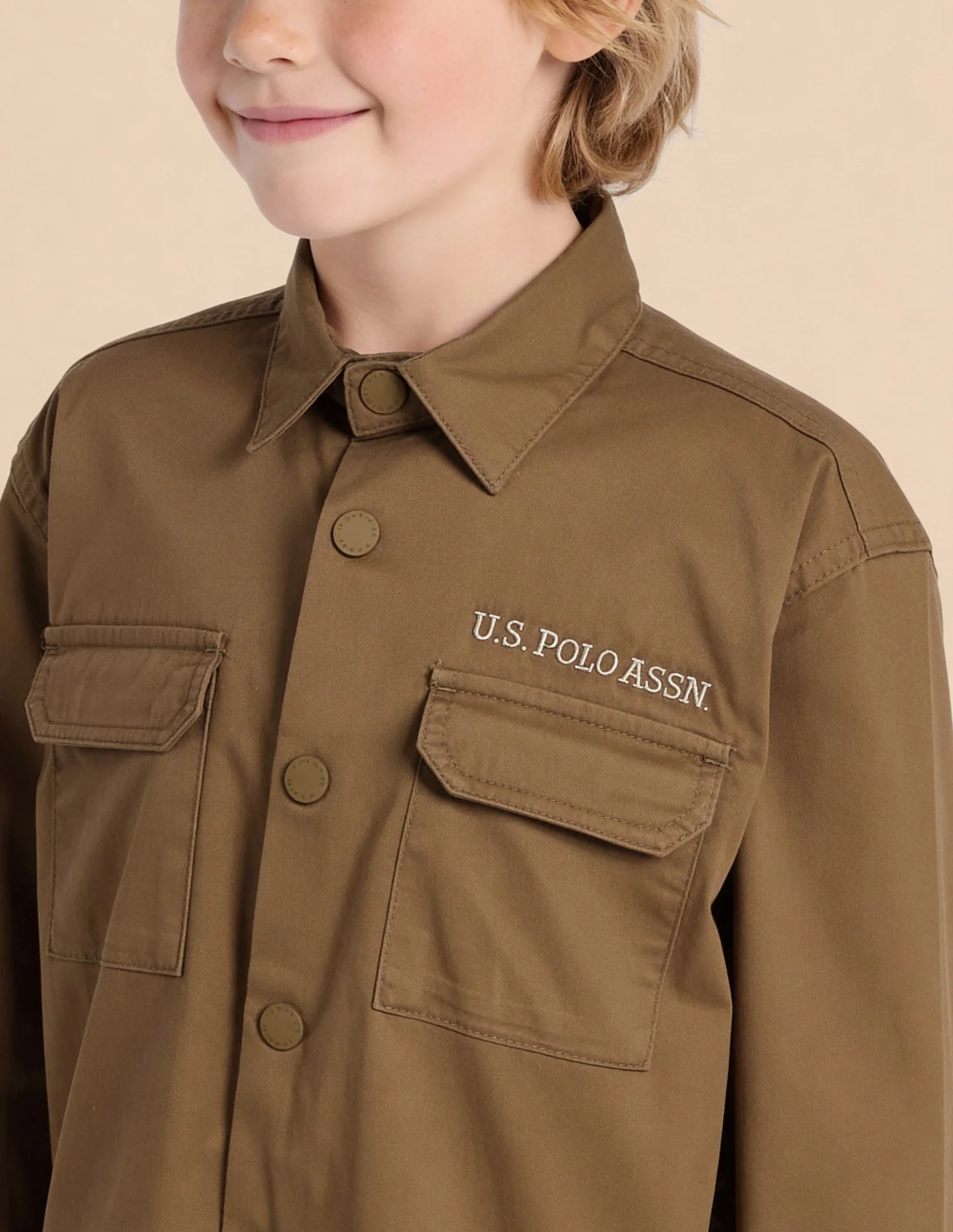 Boys Boxy Fit Solid Shirt - Image 6