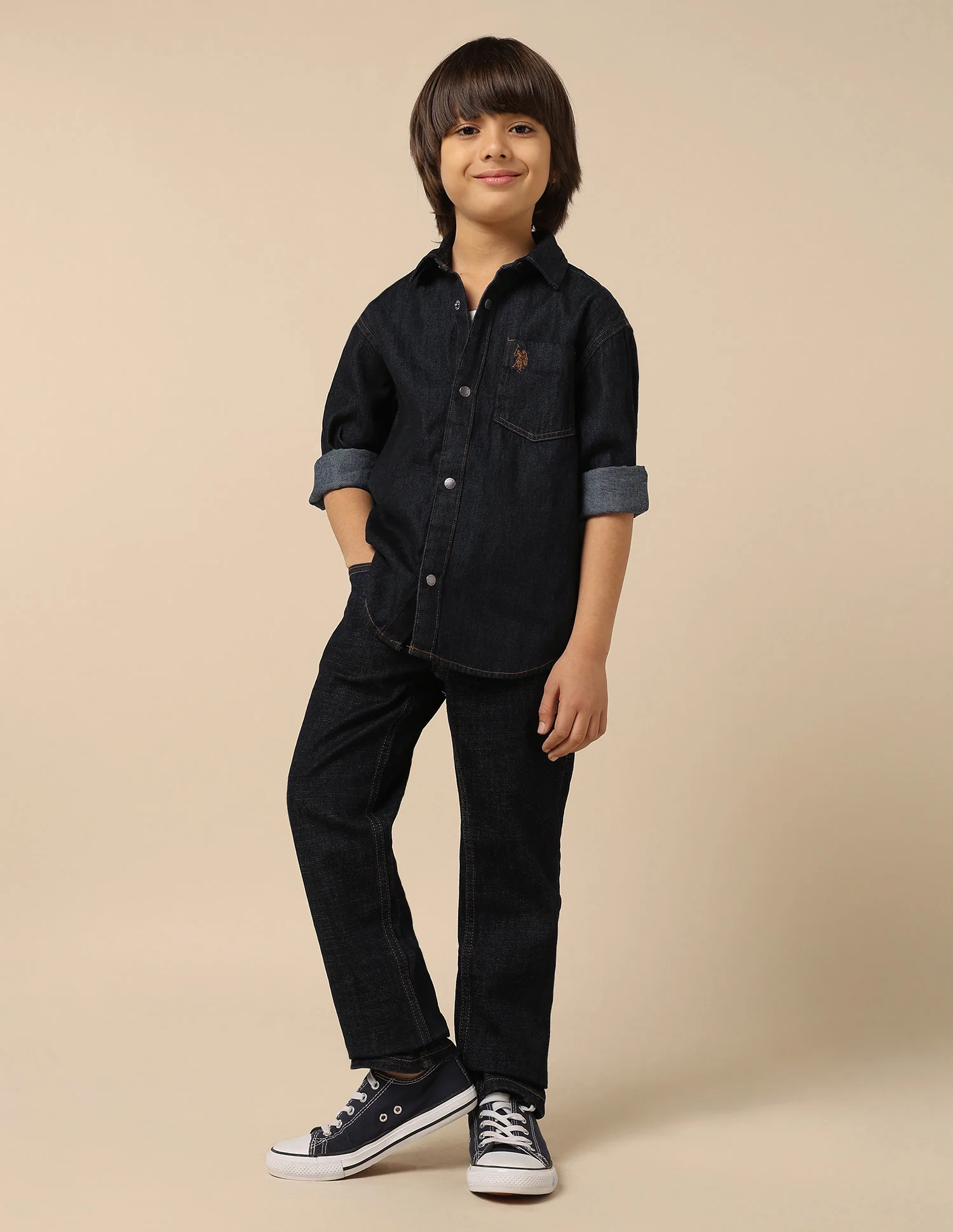 Boys Boxy Fit Twill Shirt - Image 3