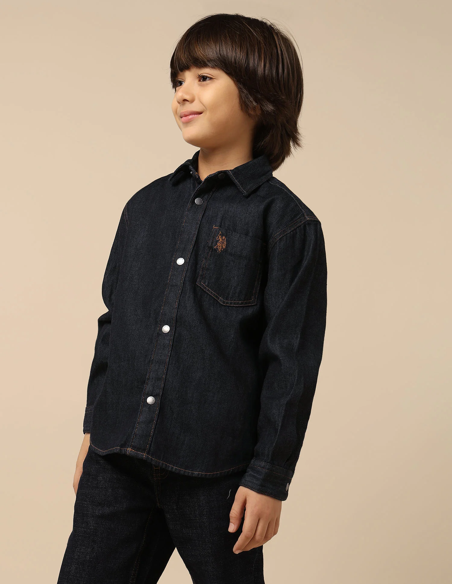 Boys Boxy Fit Twill Shirt - Image 4