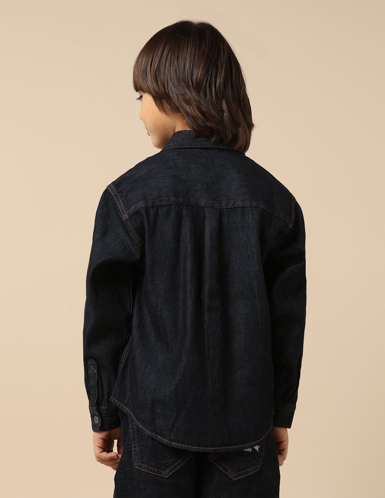 Boys Boxy Fit Twill Shirt - Image 5