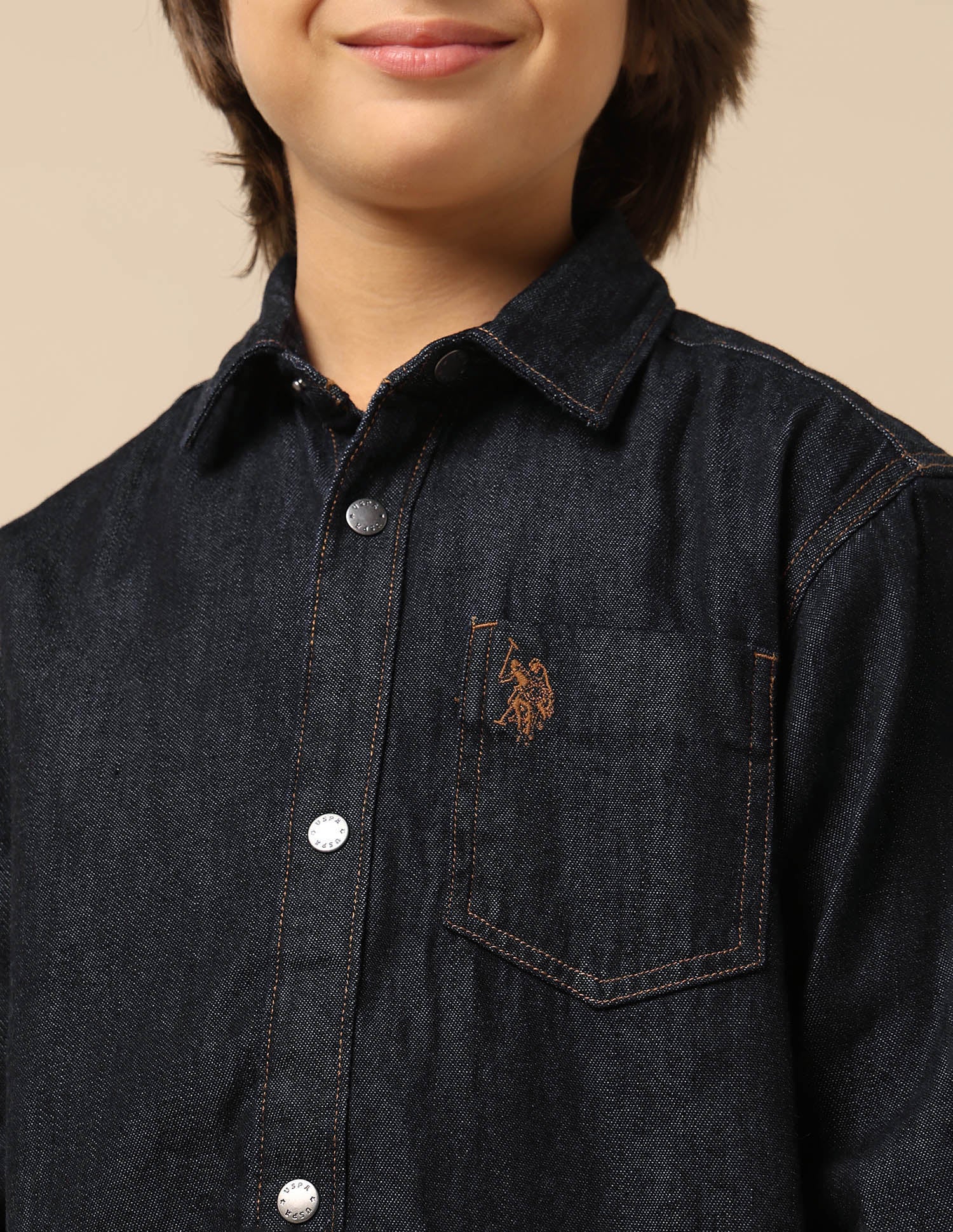 Boys Boxy Fit Twill Shirt - Image 6