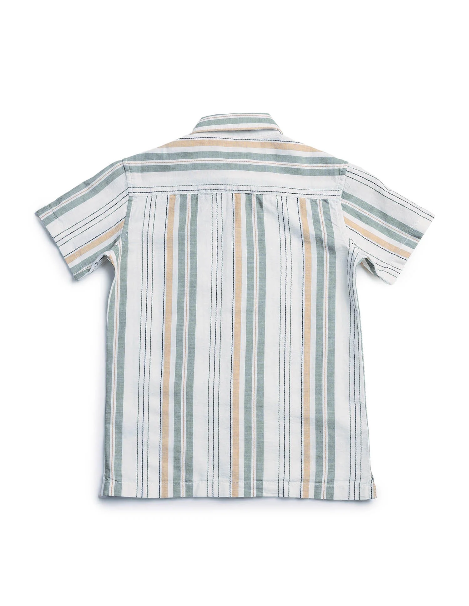 Boys Boxy Fit Vertical Striped Shirt - Image 6
