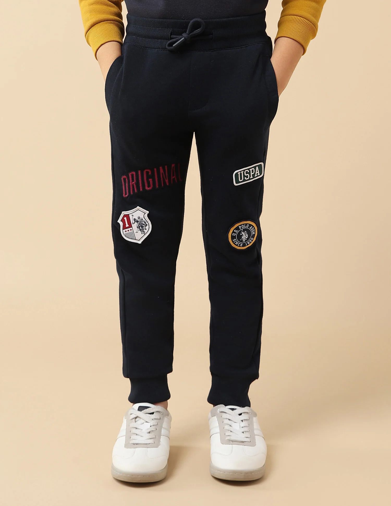 Boys Brand Appliqued Regular Fit Joggers - Image 6