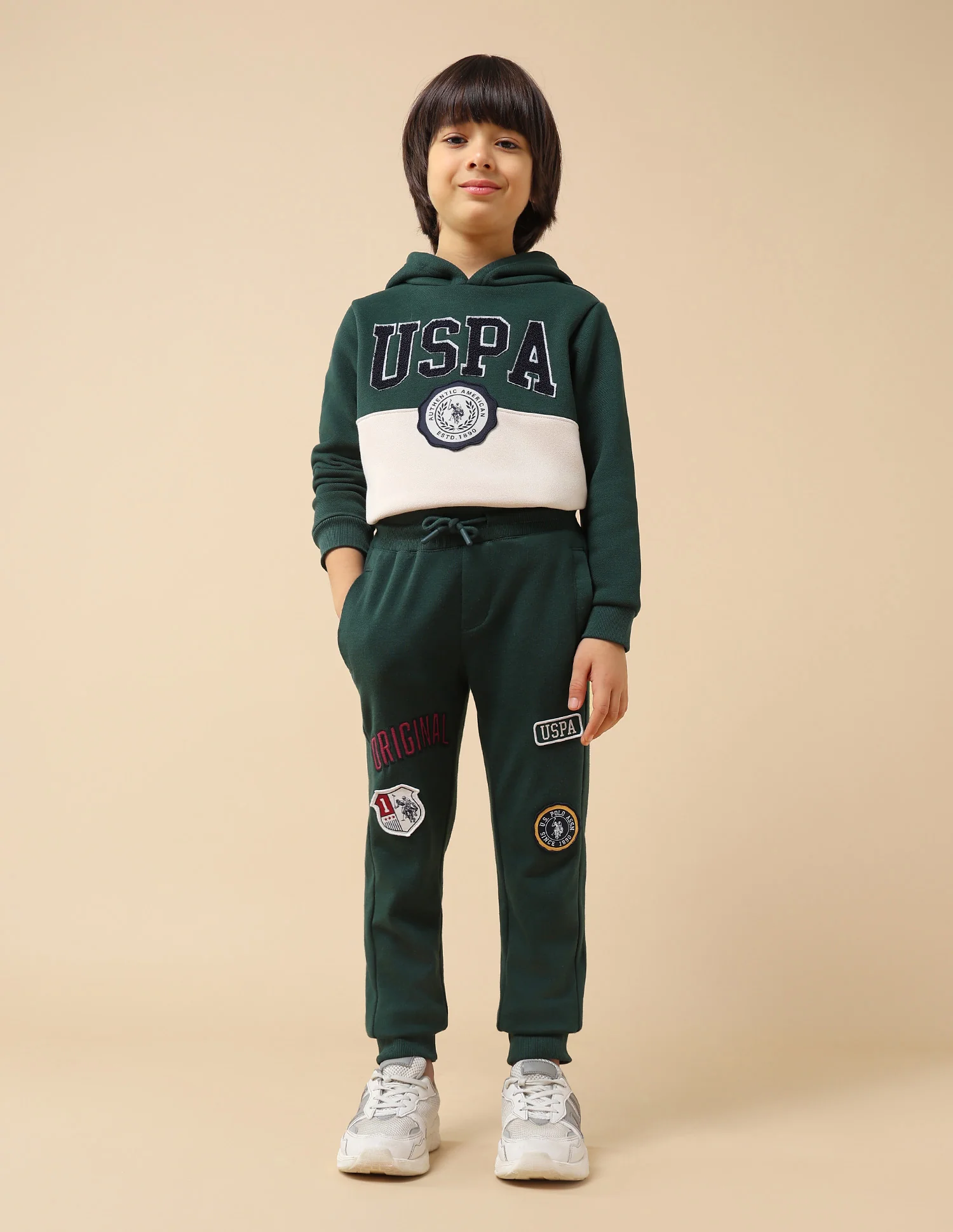 Boys Brand Appliqued Regular Fit Joggers - Image 3
