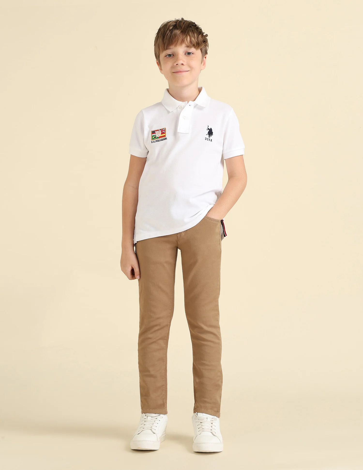 Boys Brand Appliqued Regular Fit Polo Shirt - Image 3