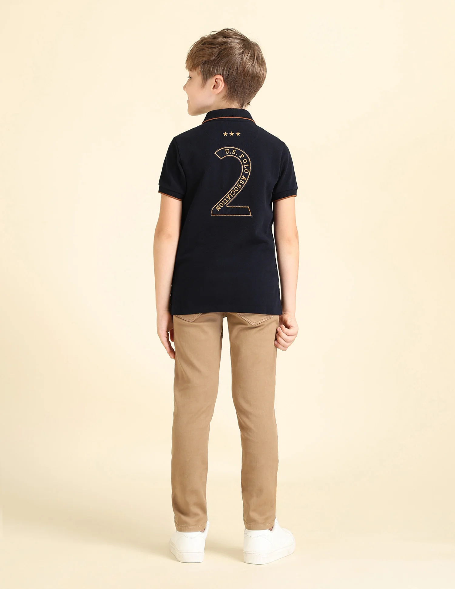 Boys Brand Appliqued Regular Fit Polo Shirt - Image 4