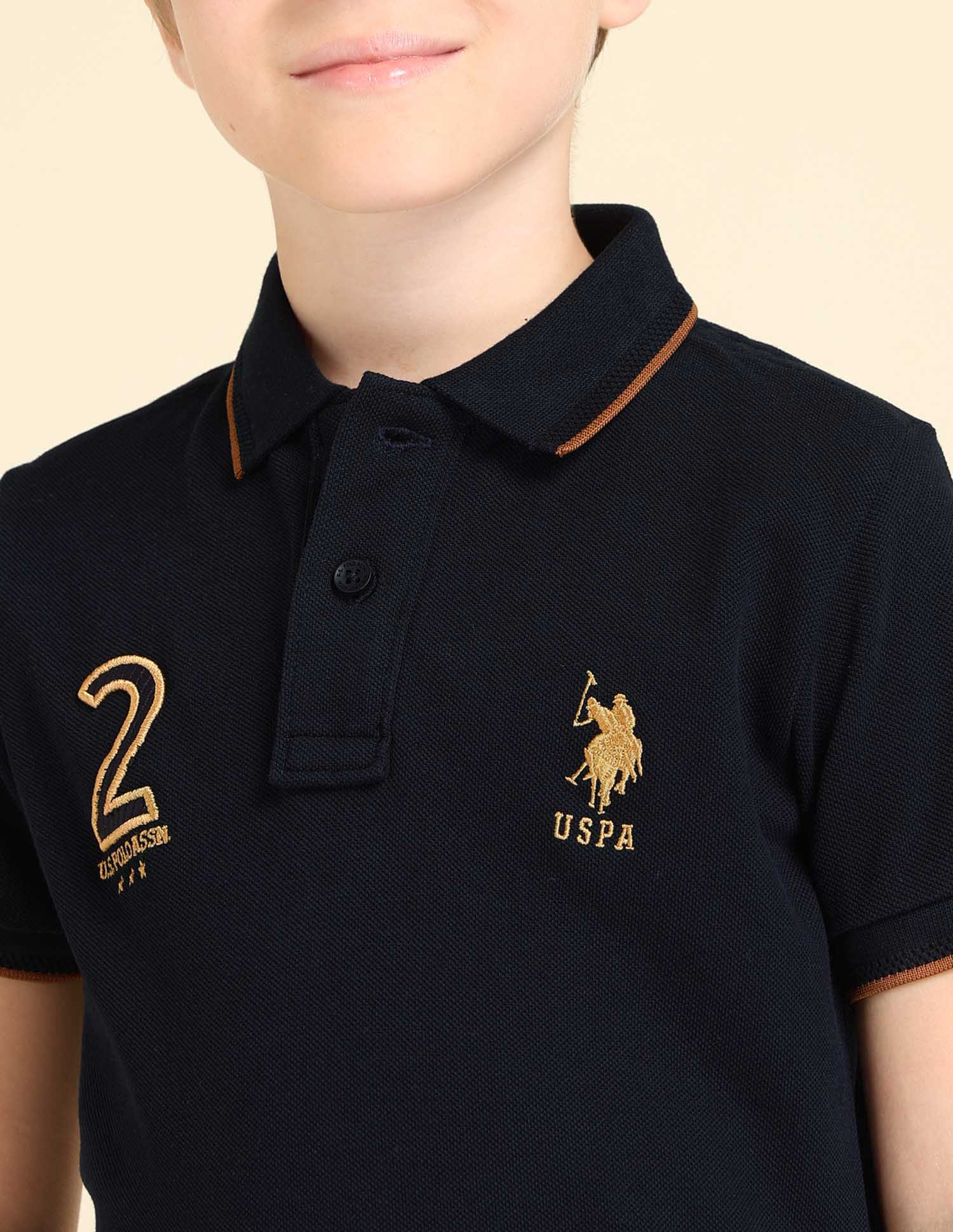 Boys Brand Appliqued Regular Fit Polo Shirt - Image 5