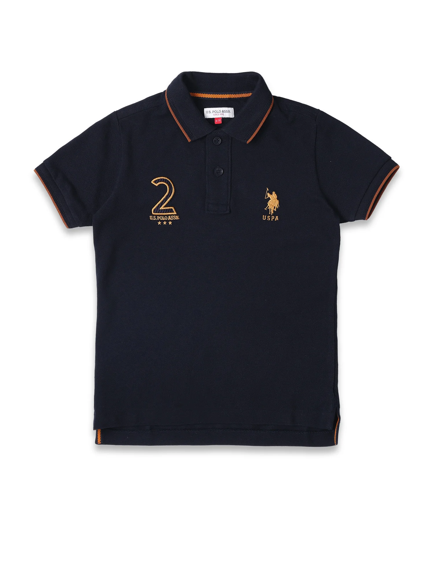 Boys Brand Appliqued Regular Fit Polo Shirt - Image 6