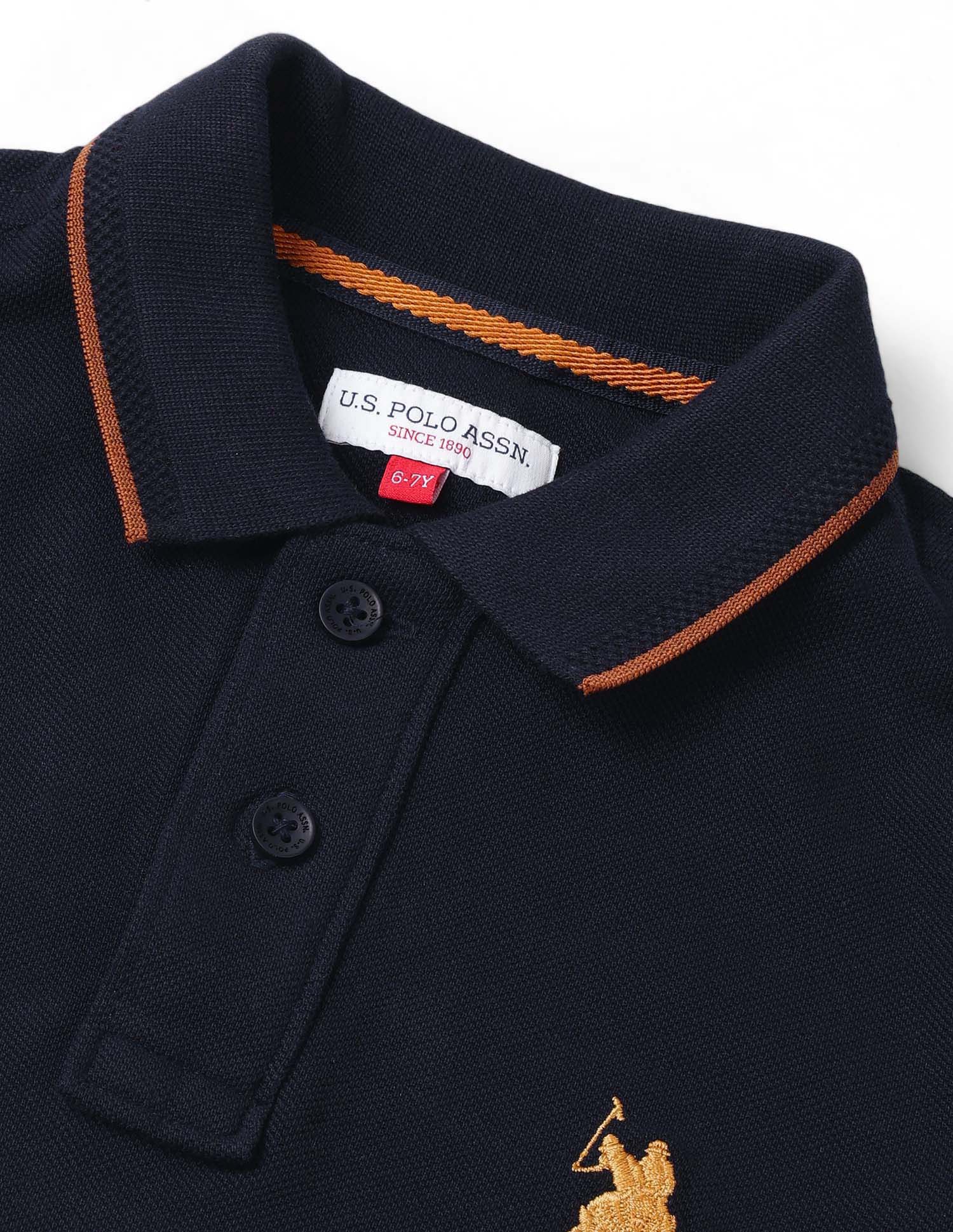 Boys Brand Appliqued Regular Fit Polo Shirt - Image 8