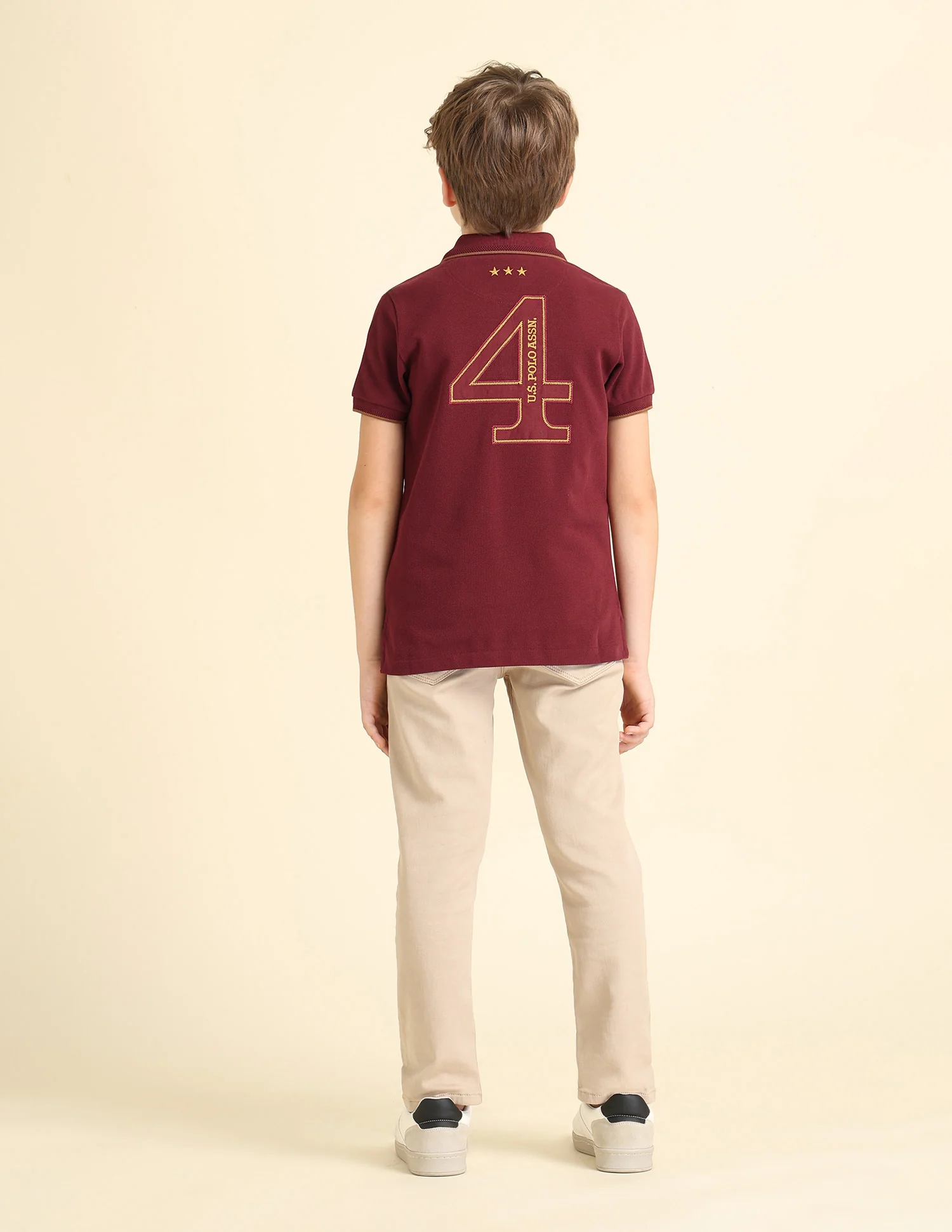 Boys Brand Appliqued Regular Fit Polo Shirt - Image 4
