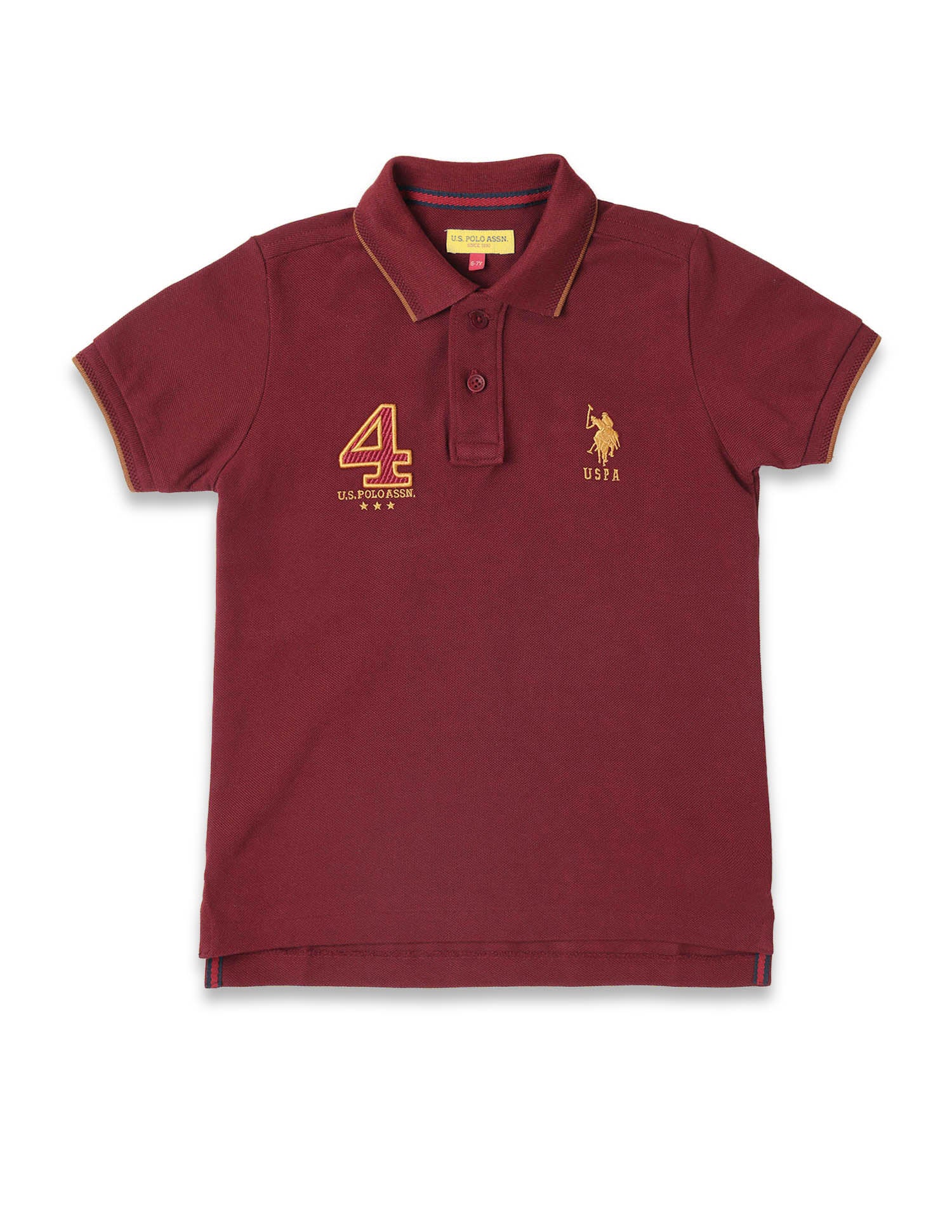 Boys Brand Appliqued Regular Fit Polo Shirt - Image 6