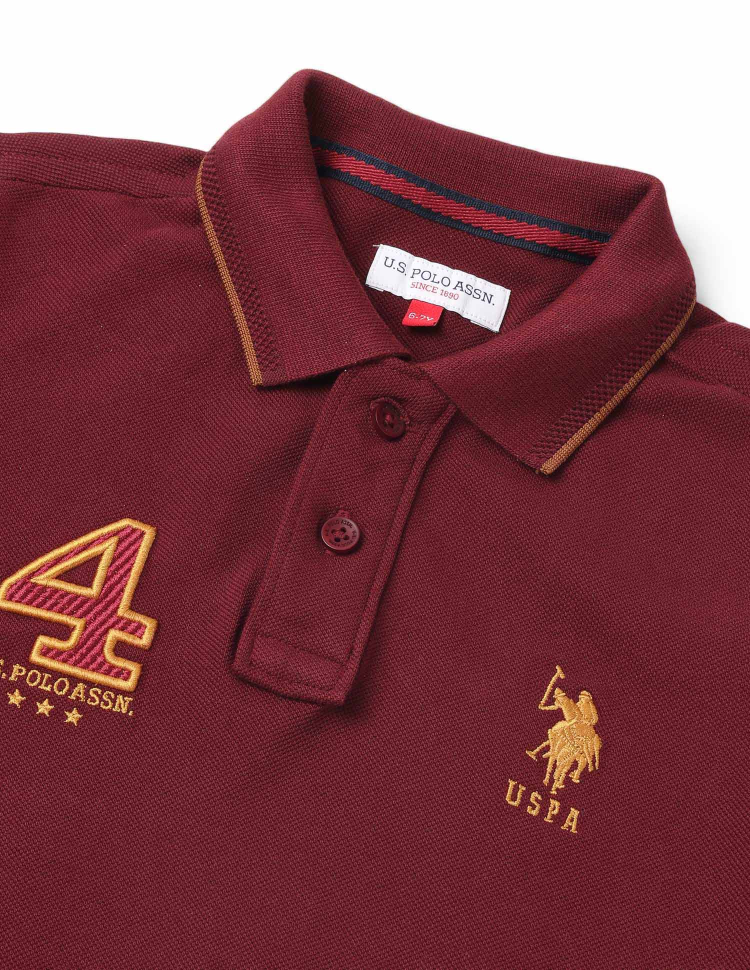 Boys Brand Appliqued Regular Fit Polo Shirt - Image 8