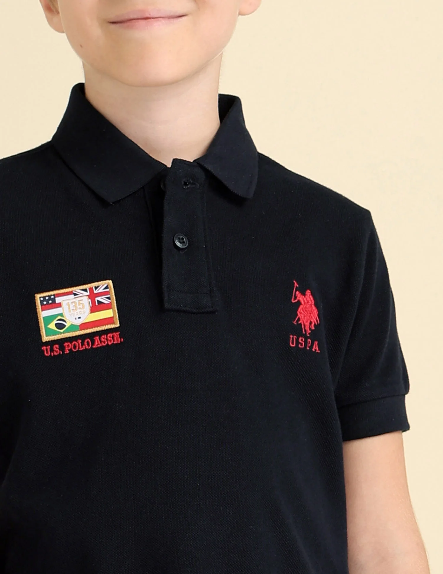 Boys Brand Appliqued Regular Fit Polo Shirt - Image 5