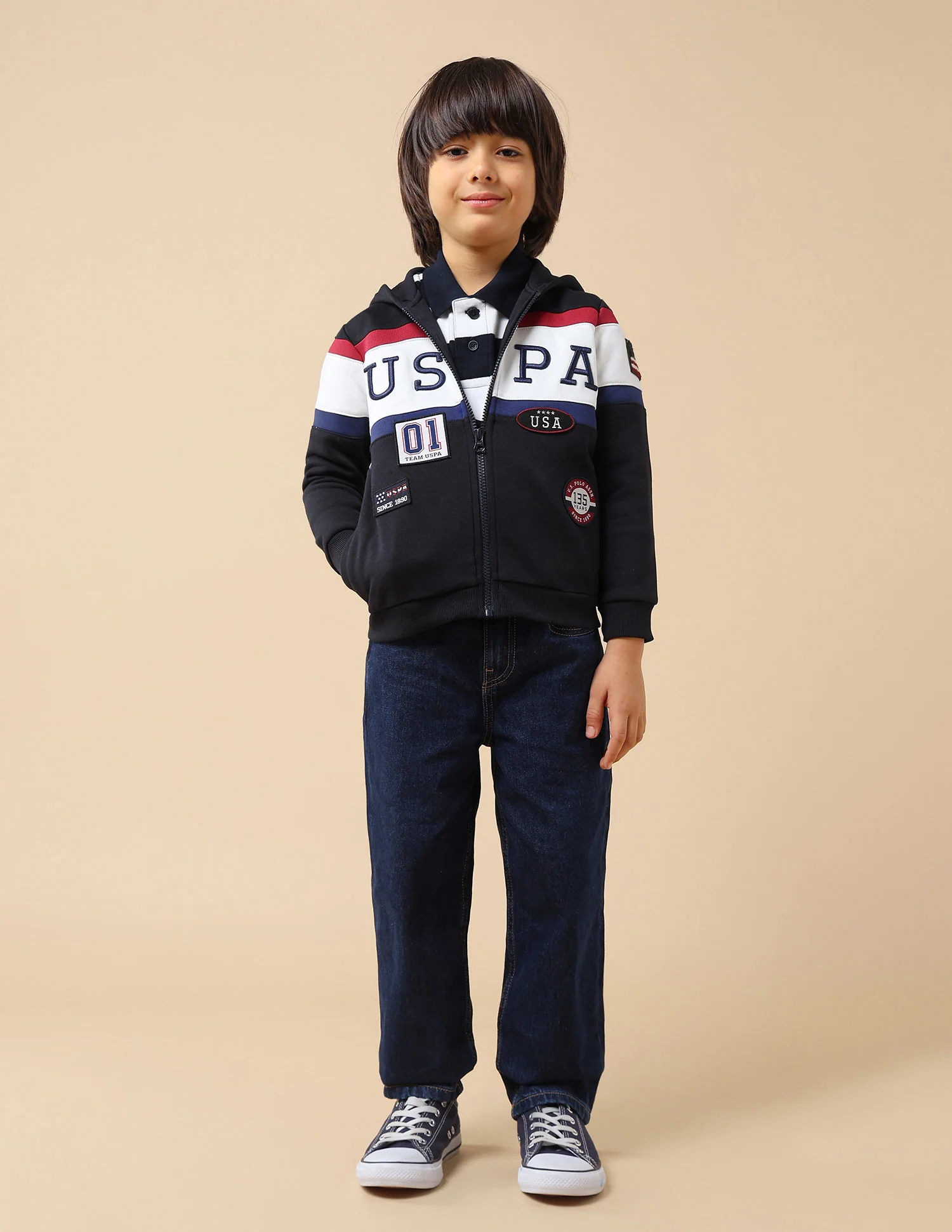 Boys Brand Appliqued Regular Fit Sweatshirt - Image 3