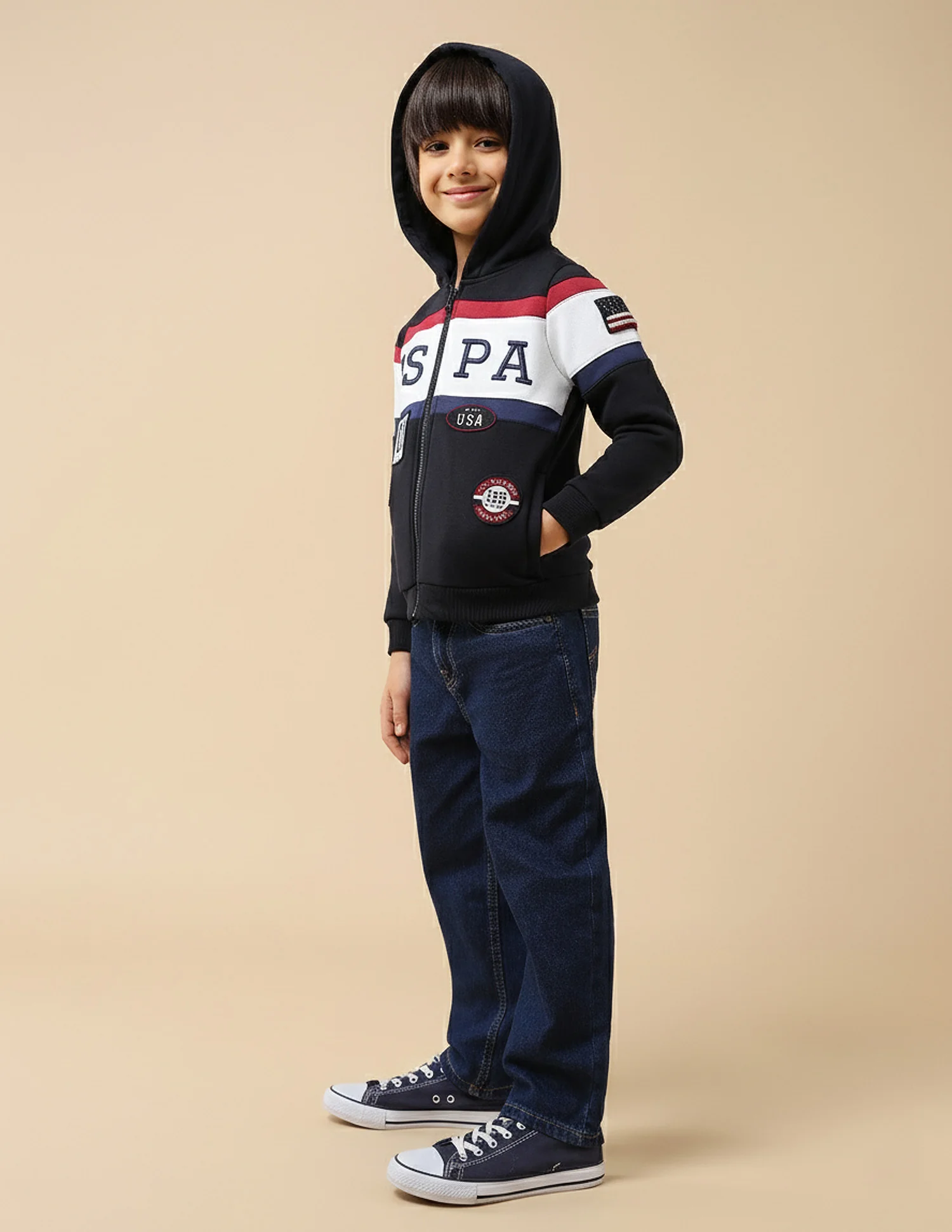 Boys Brand Appliqued Regular Fit Sweatshirt - Image 4