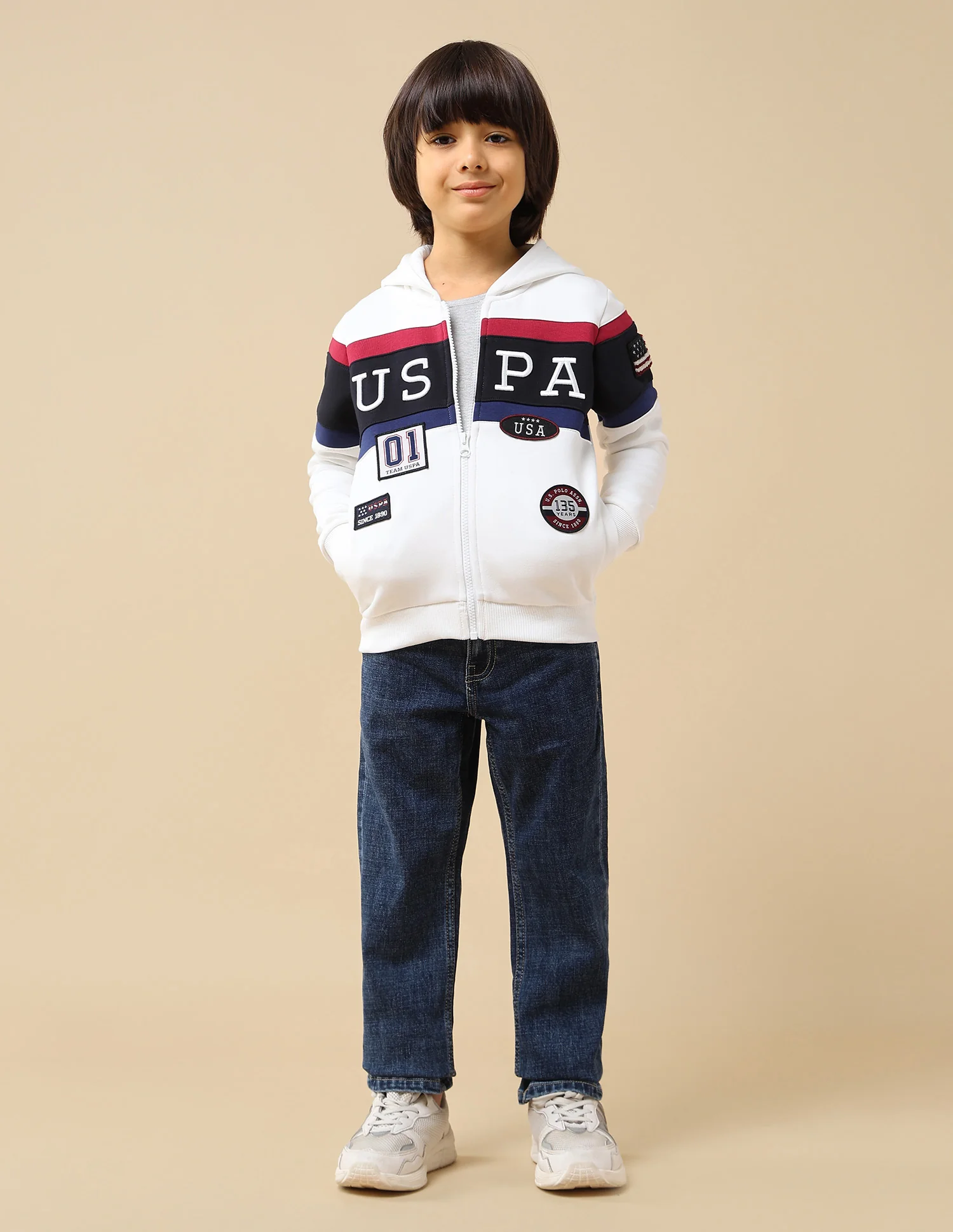 Boys Brand Appliqued Regular Fit Sweatshirt - Image 3
