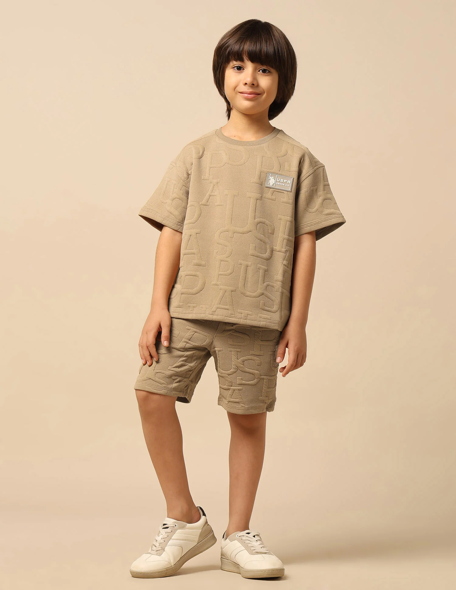 Boys Brand Embossed Boxy Fit T-Shirt - Image 3