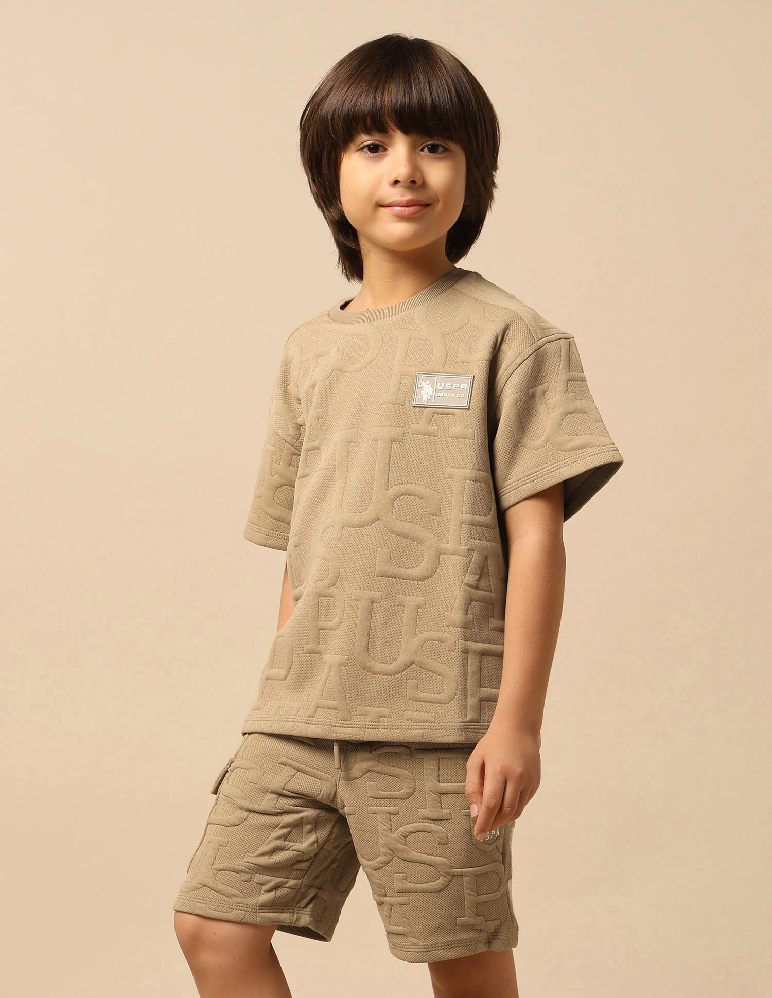 Boys Brand Embossed Boxy Fit T-Shirt - Image 4