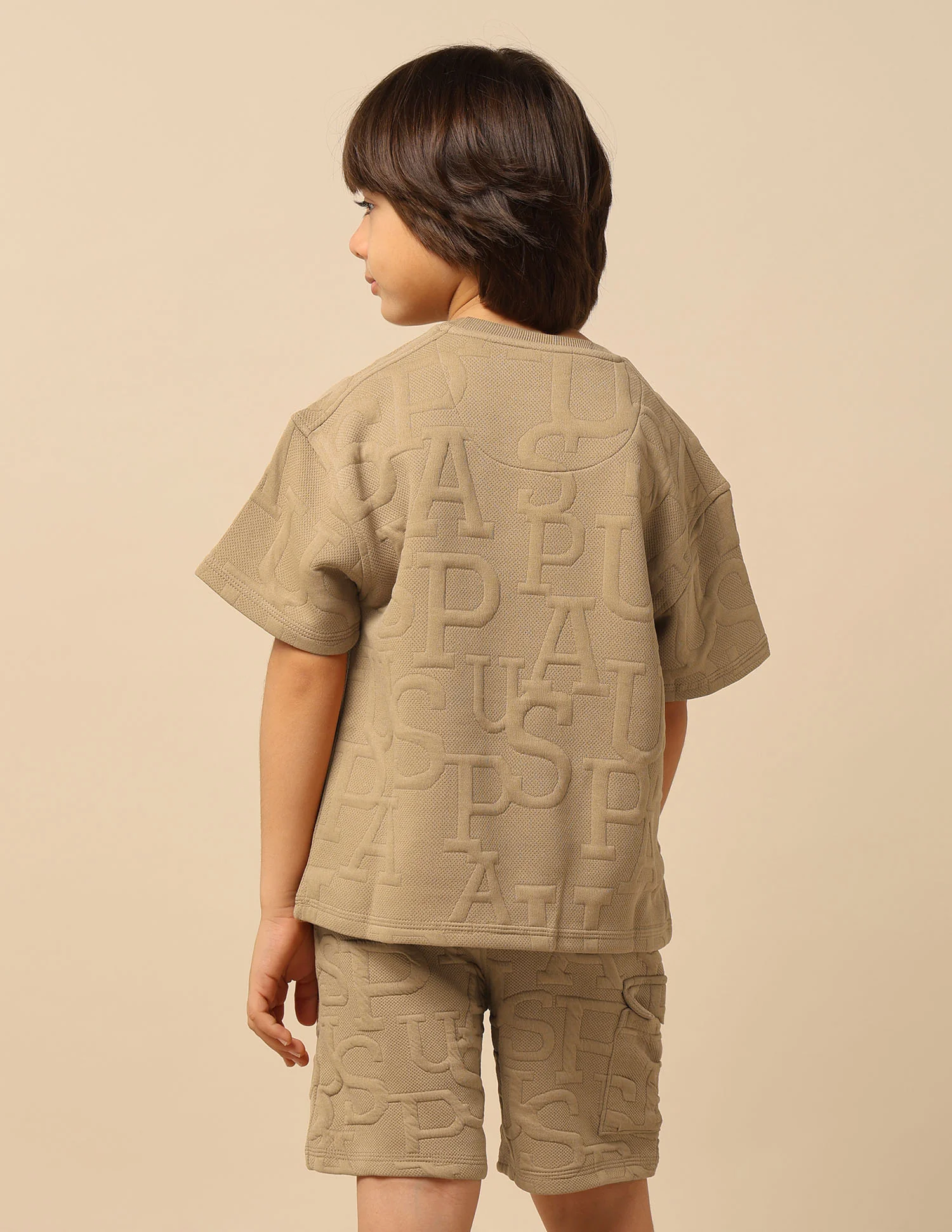Boys Brand Embossed Boxy Fit T-Shirt - Image 5