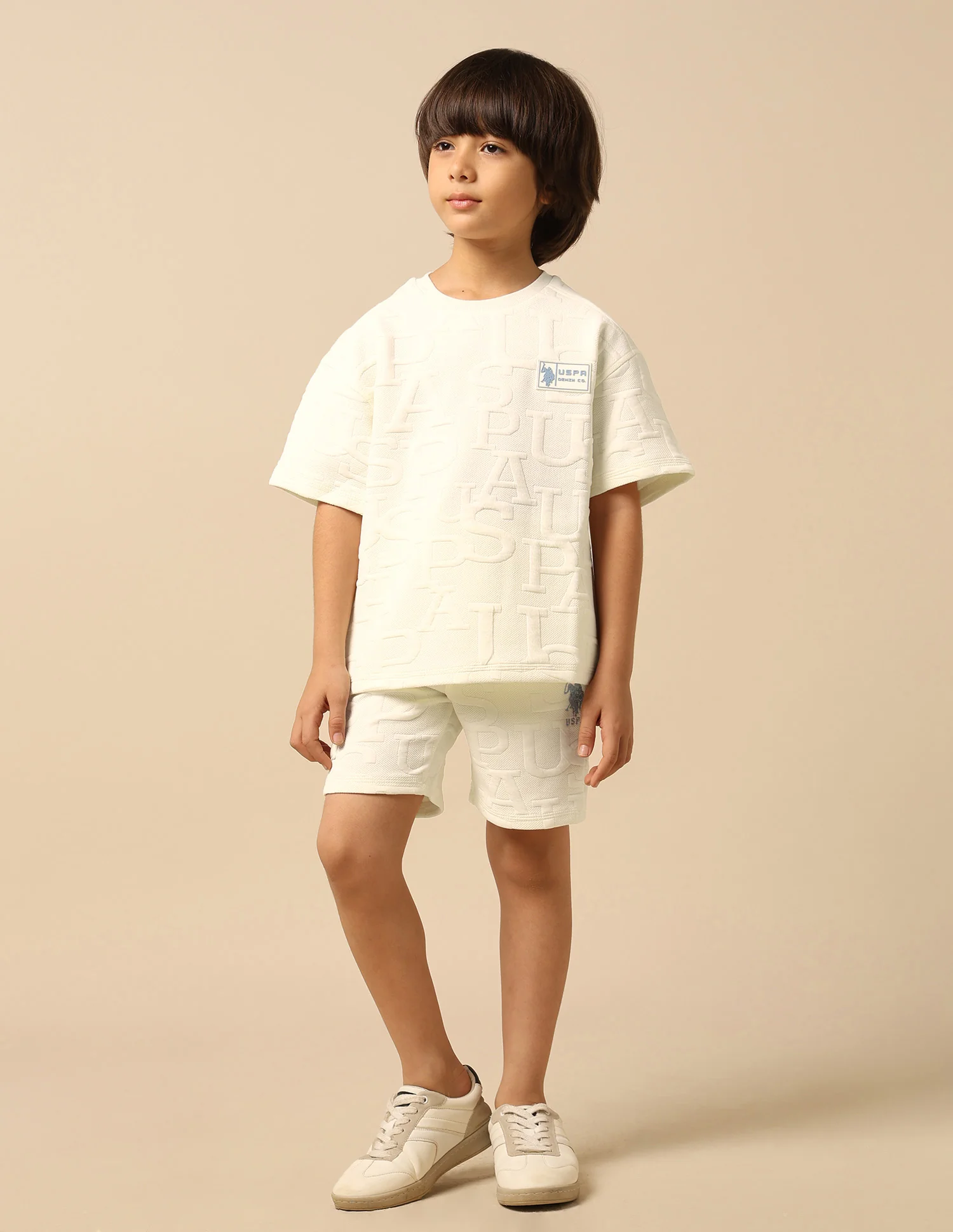 Boys Brand Embossed Boxy Fit T-Shirt - Image 3