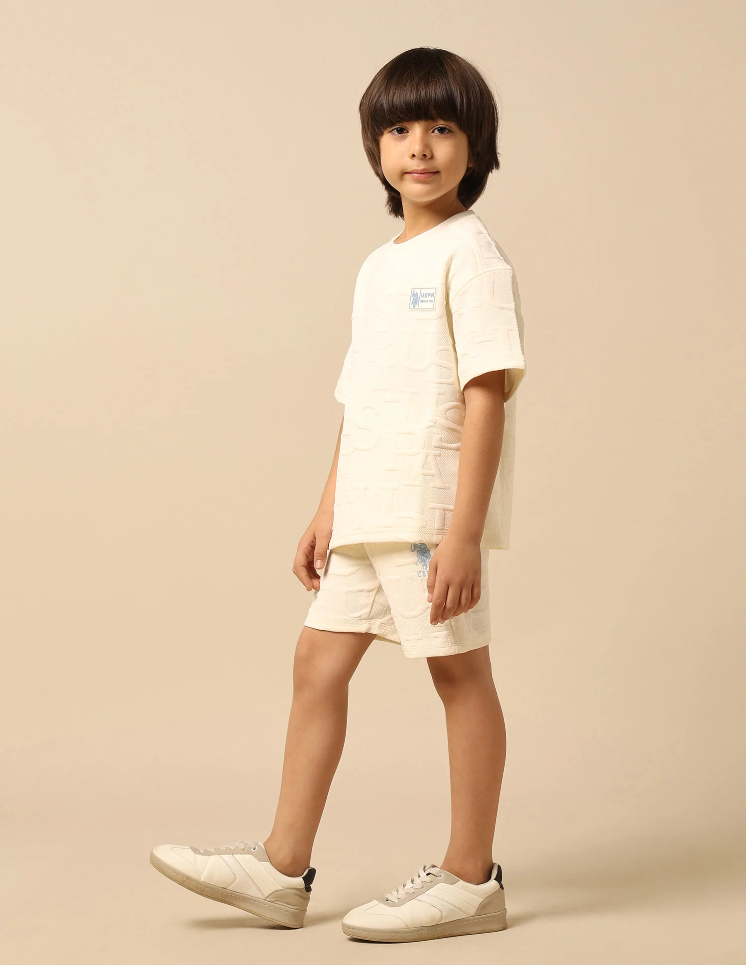 Boys Brand Embossed Boxy Fit T-Shirt - Image 4